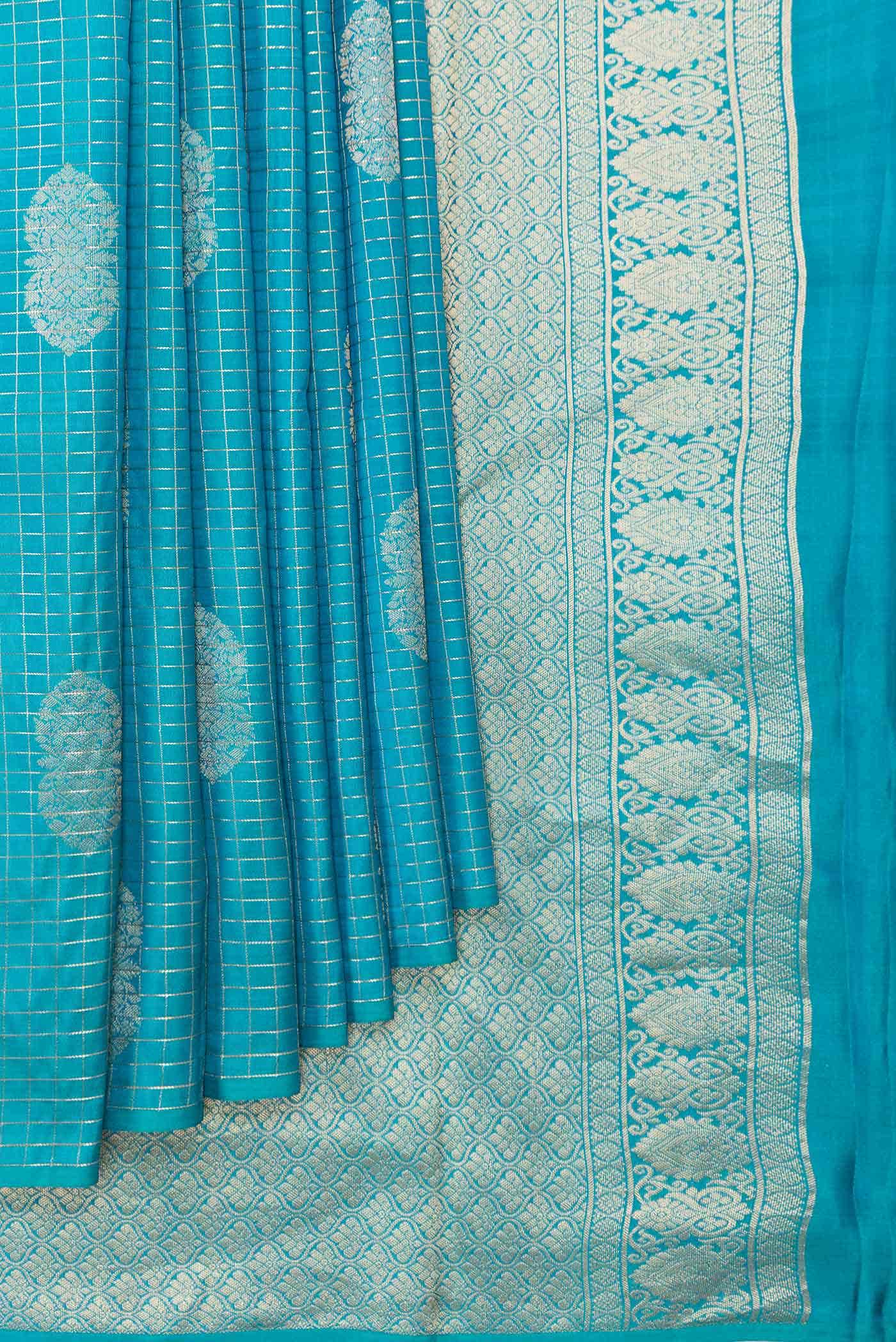 Green Dual Tone Kanchipuram Silk Saree