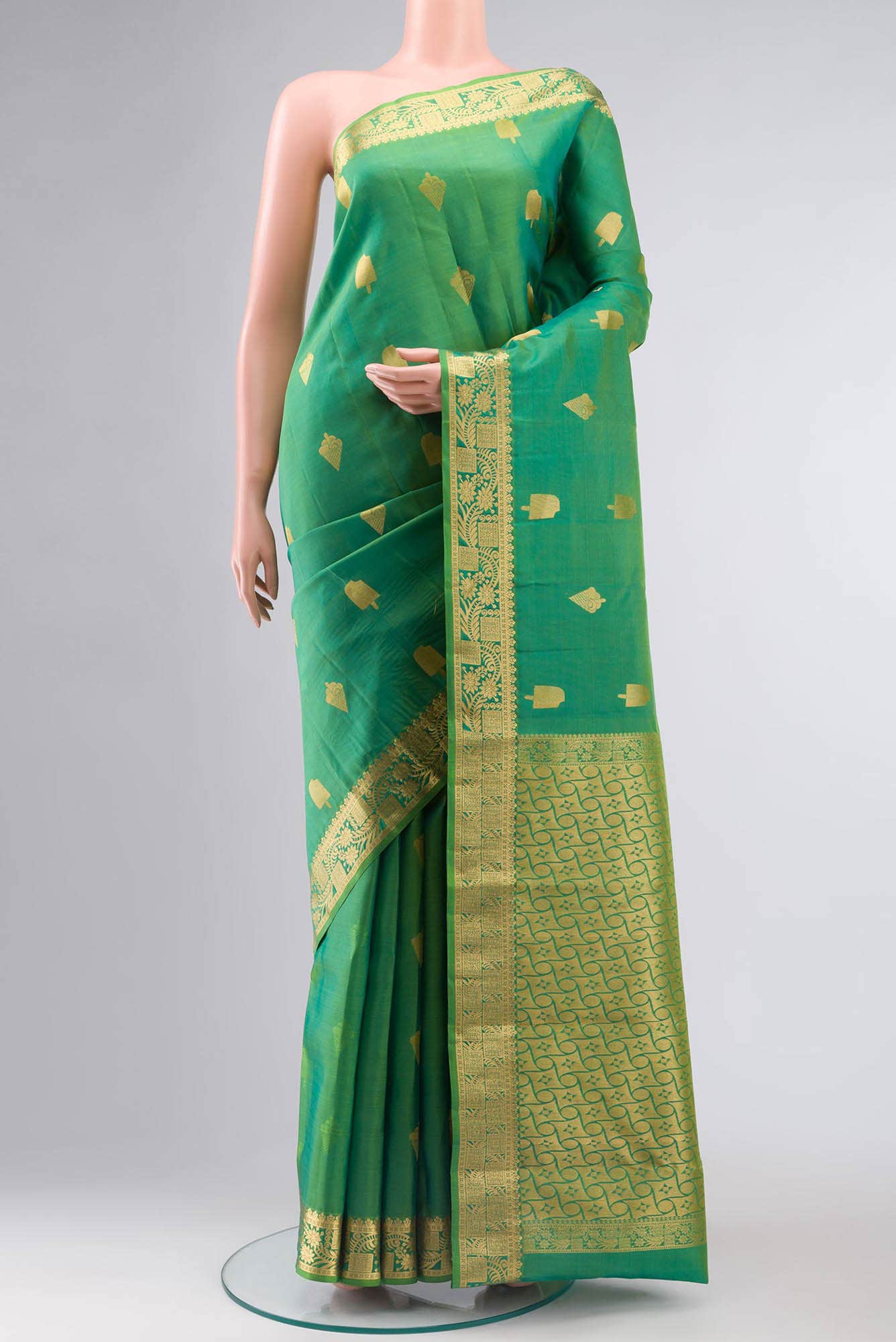 Green Kanchipuram Silk Saree