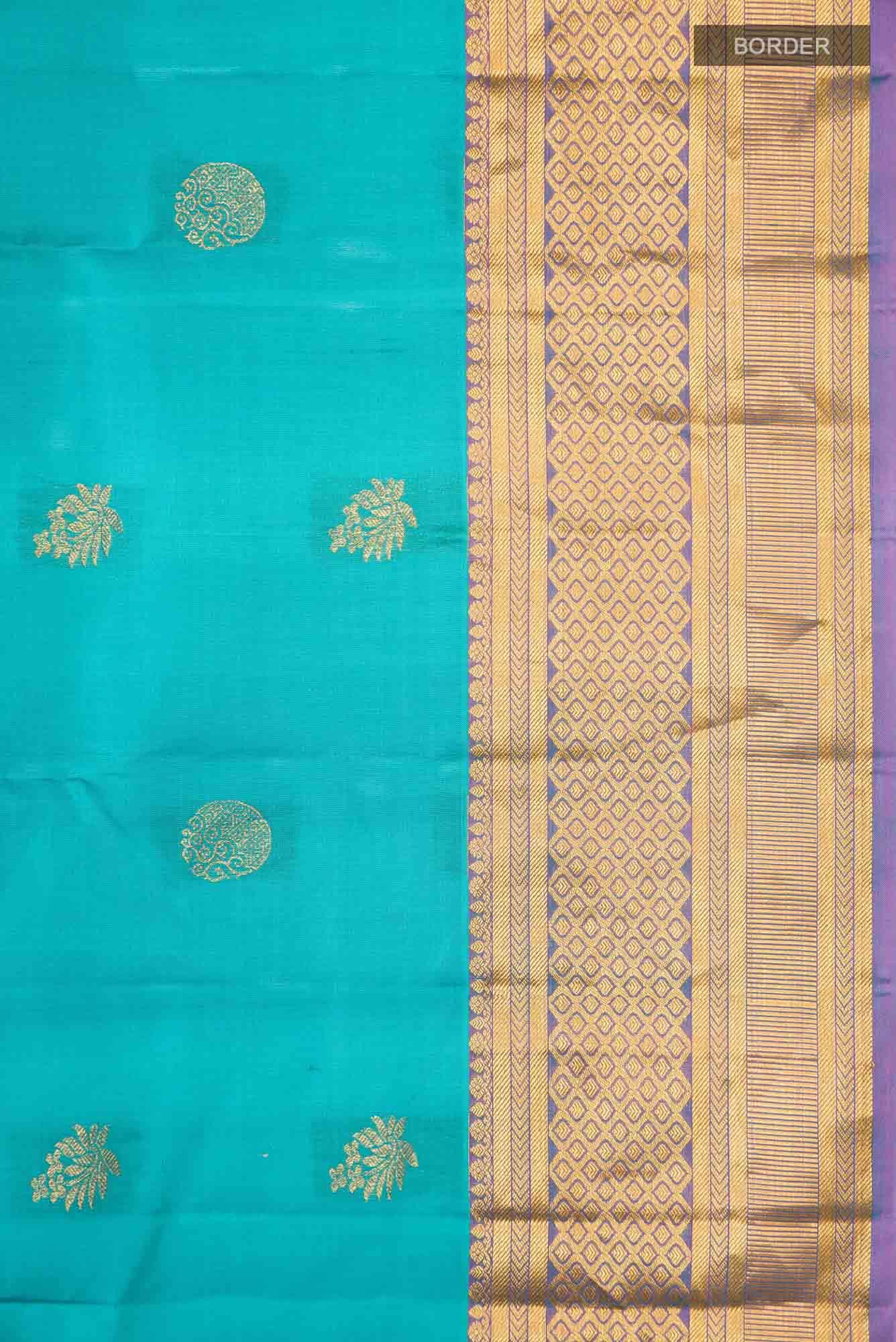 Blue Kanchipuram Silk Saree