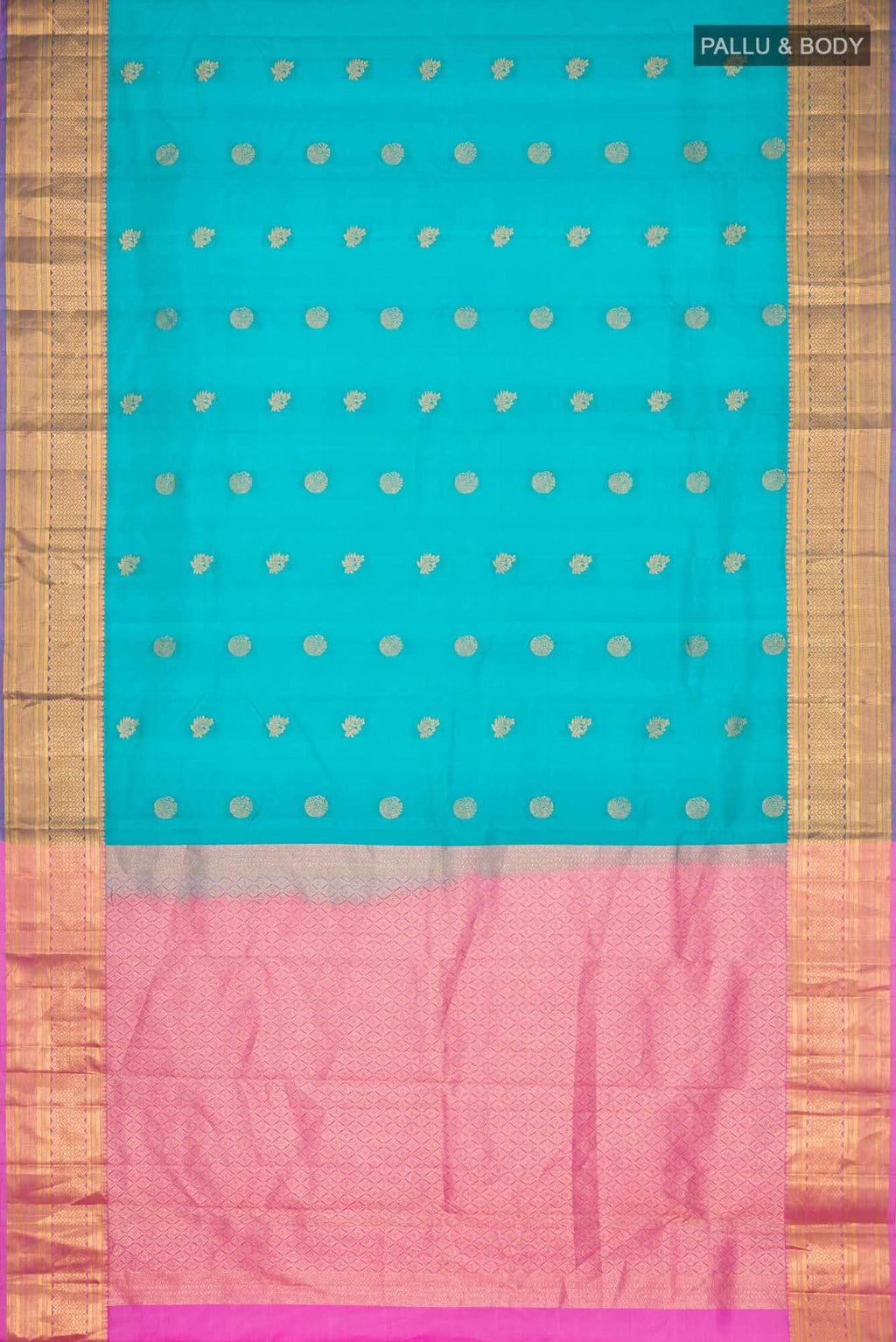 Blue Kanchipuram Silk Saree