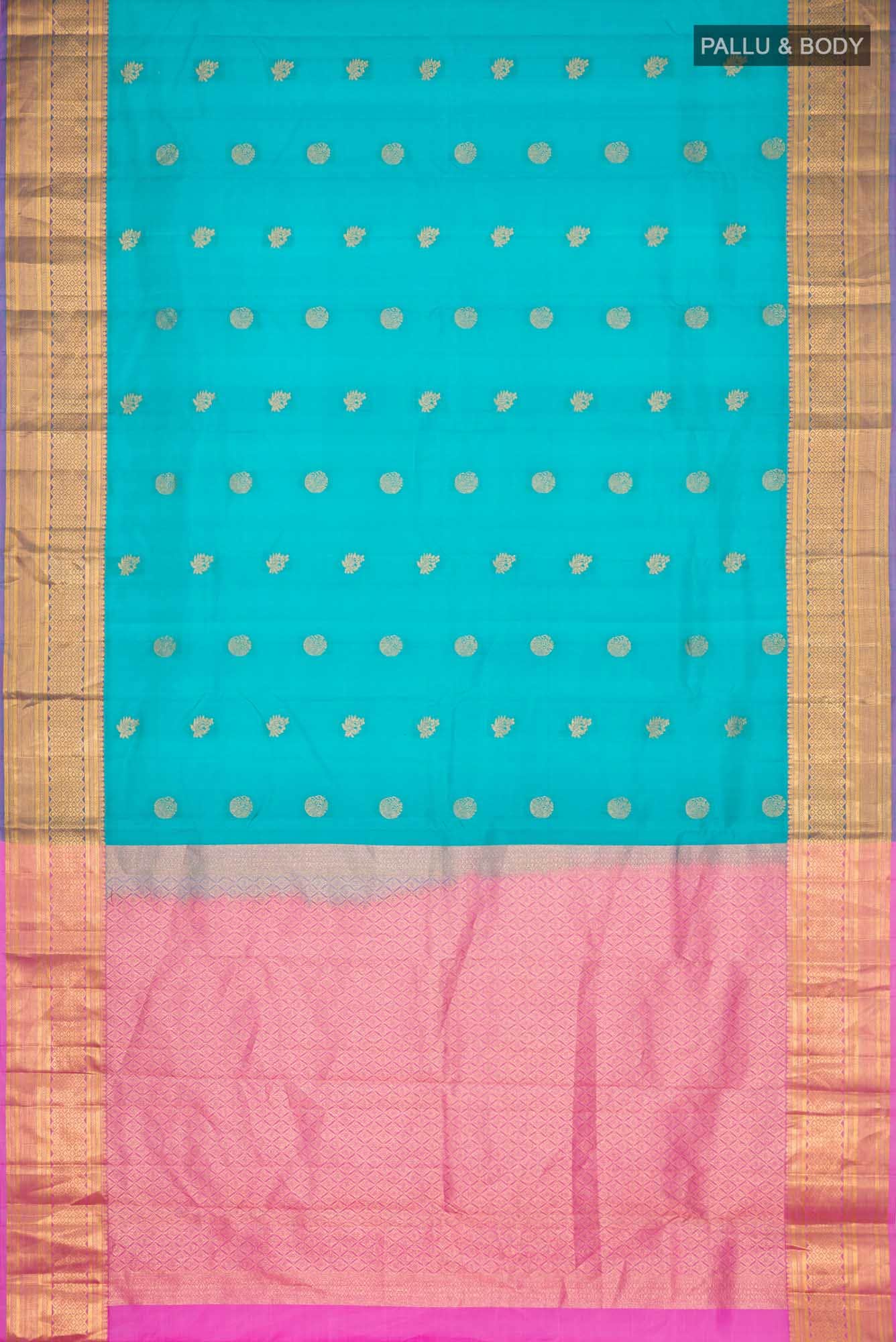 Blue Kanchipuram Silk Saree