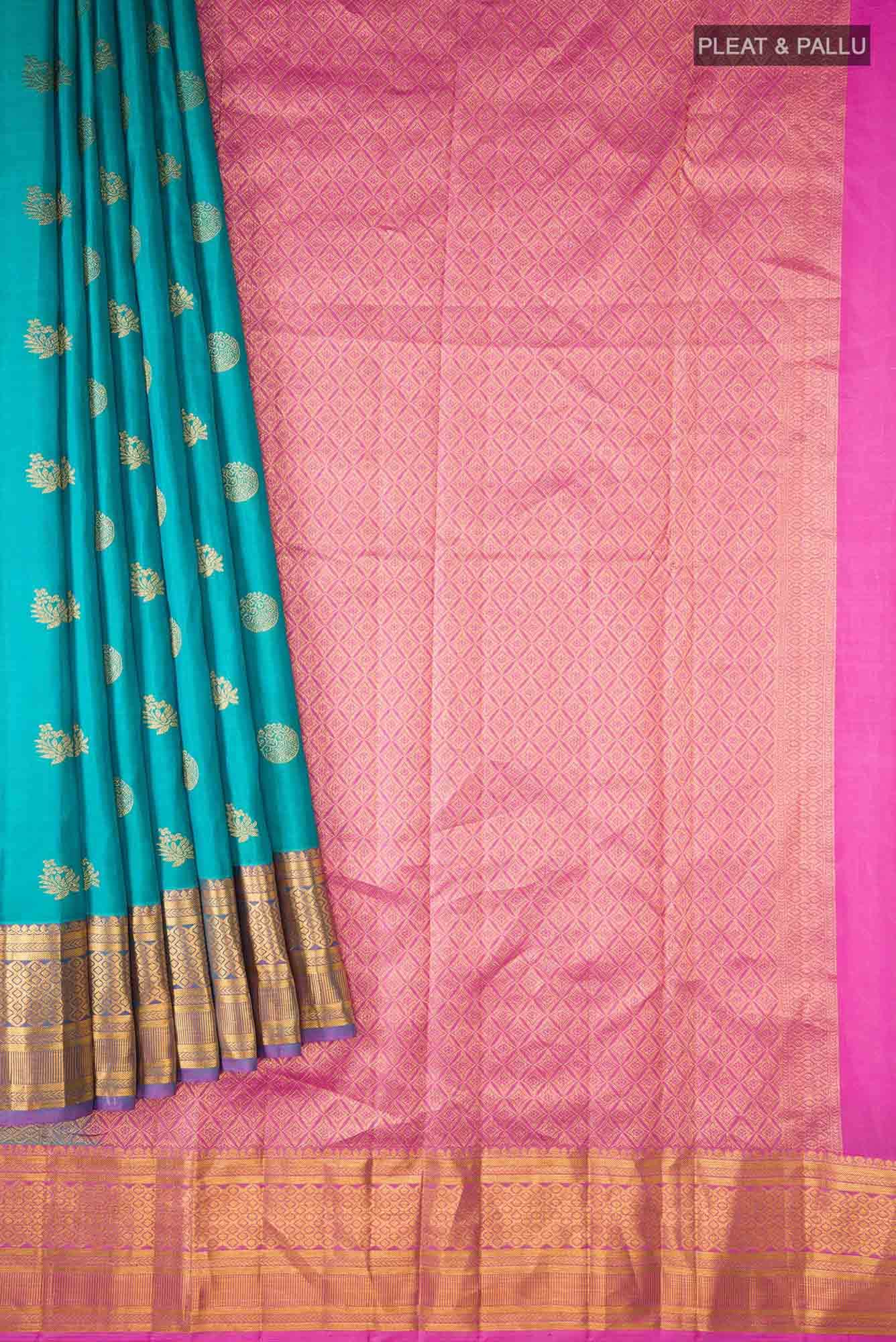 Blue Kanchipuram Silk Saree