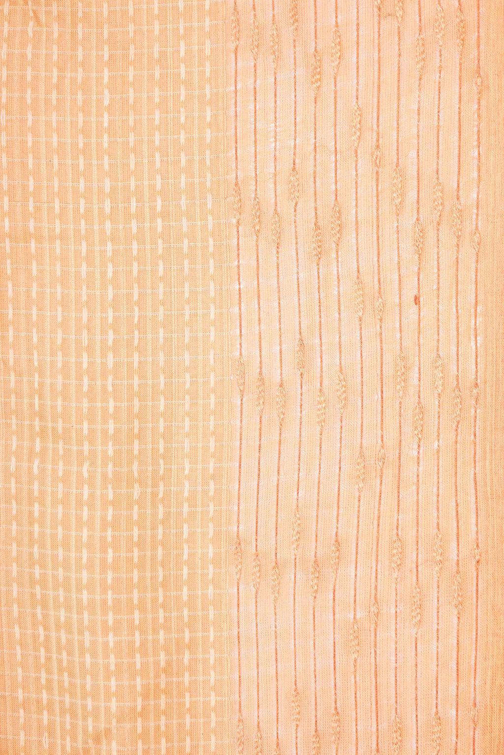 Brick Orange Tussar Silk Saree