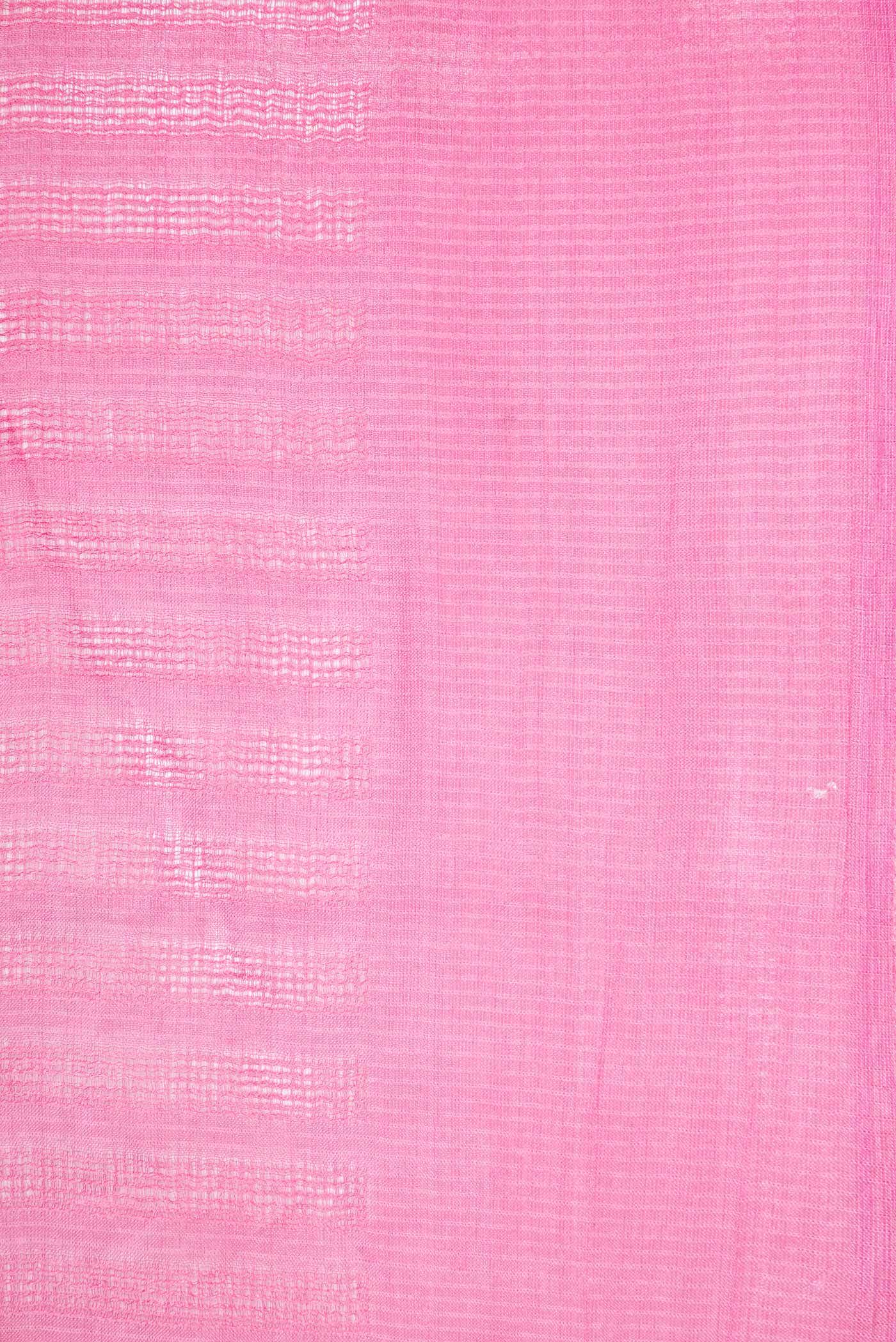 Pink Tussar Silk Saree