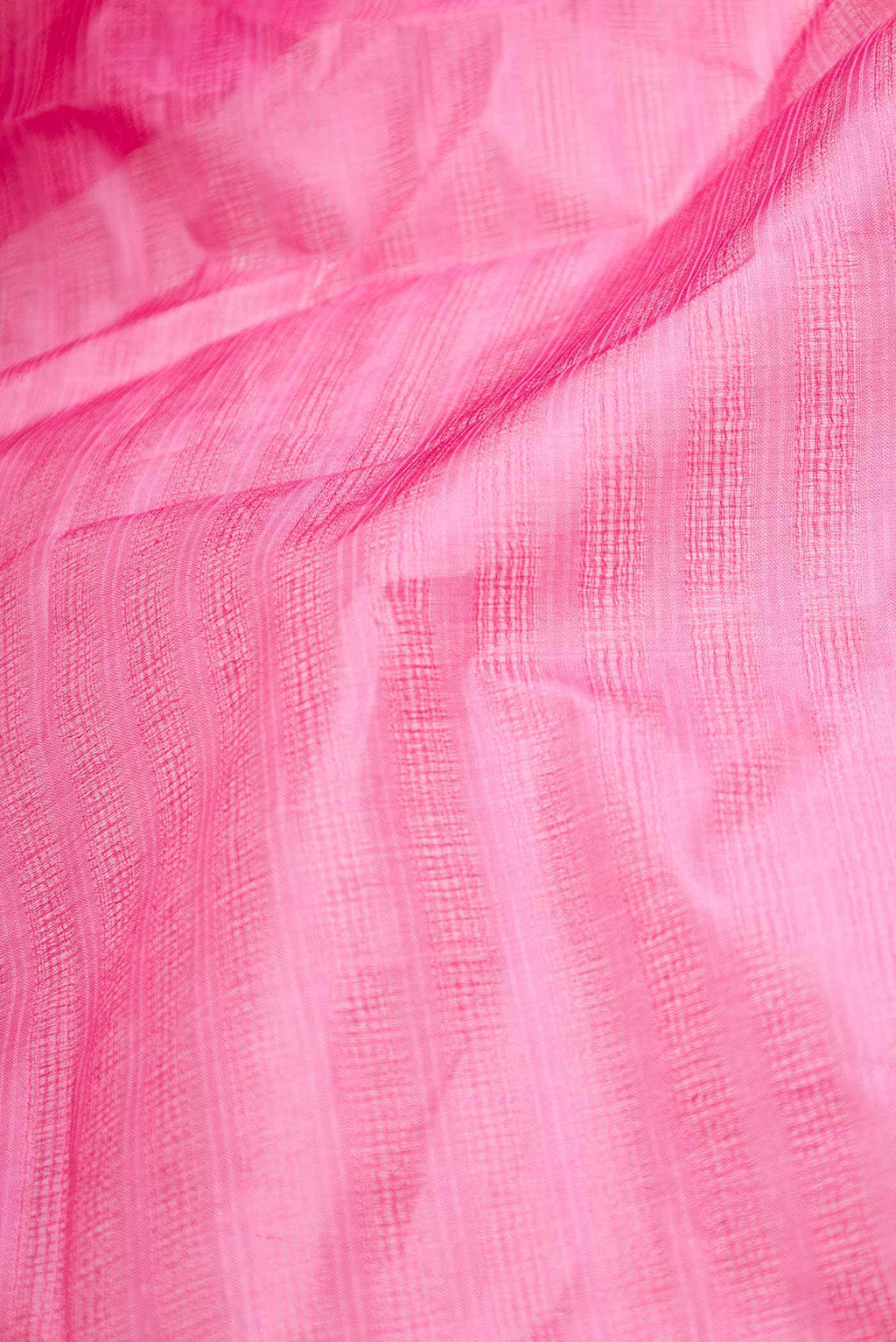 Pink Tussar Silk Saree