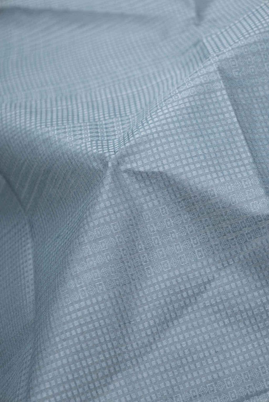 Davys Grey Tussar Silk Saree