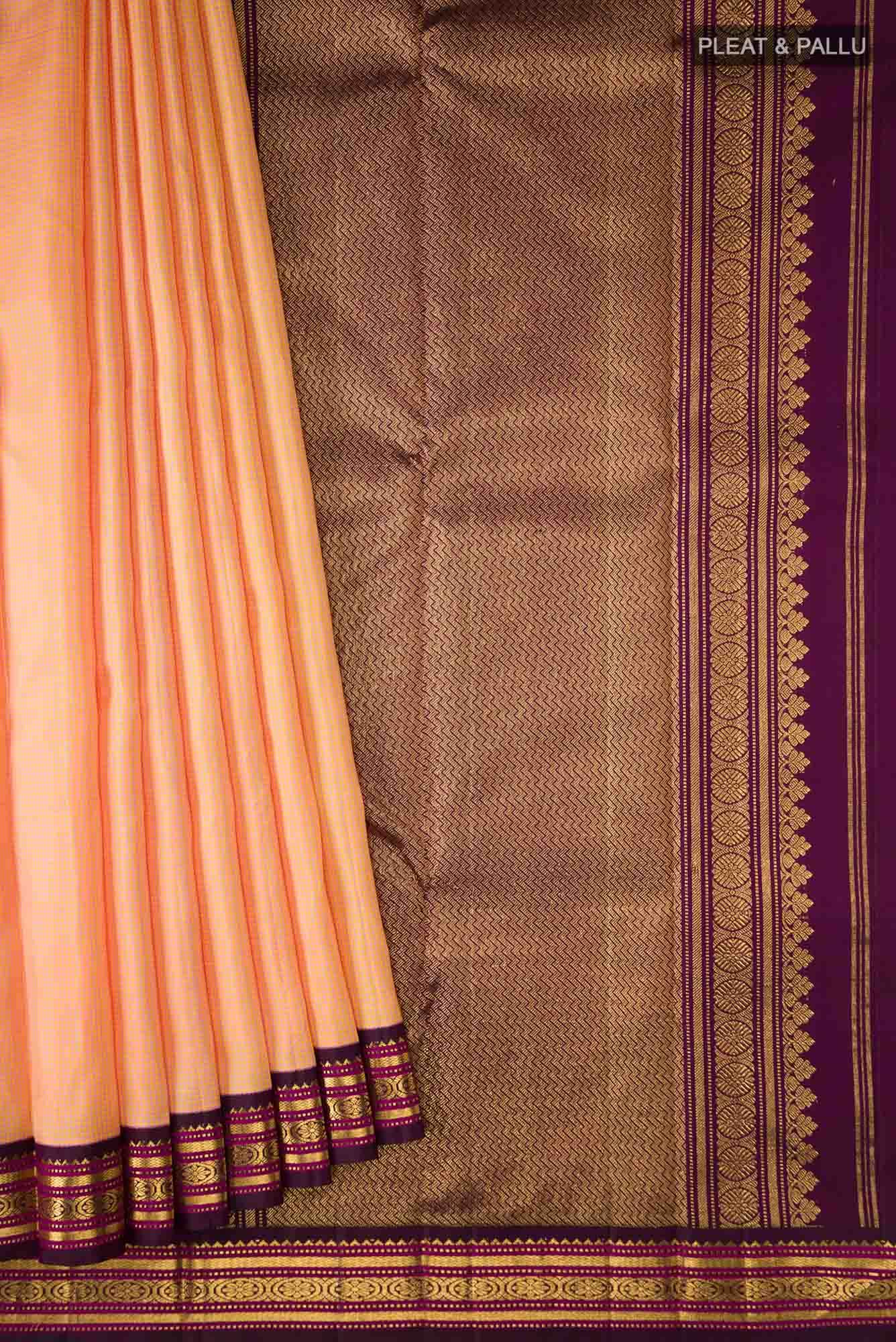 Pure Silk Pure Zari Multi Kanchipuram Saree