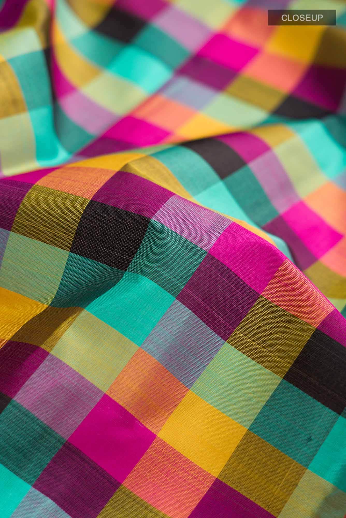 Multi Kanchipuram Silk Saree