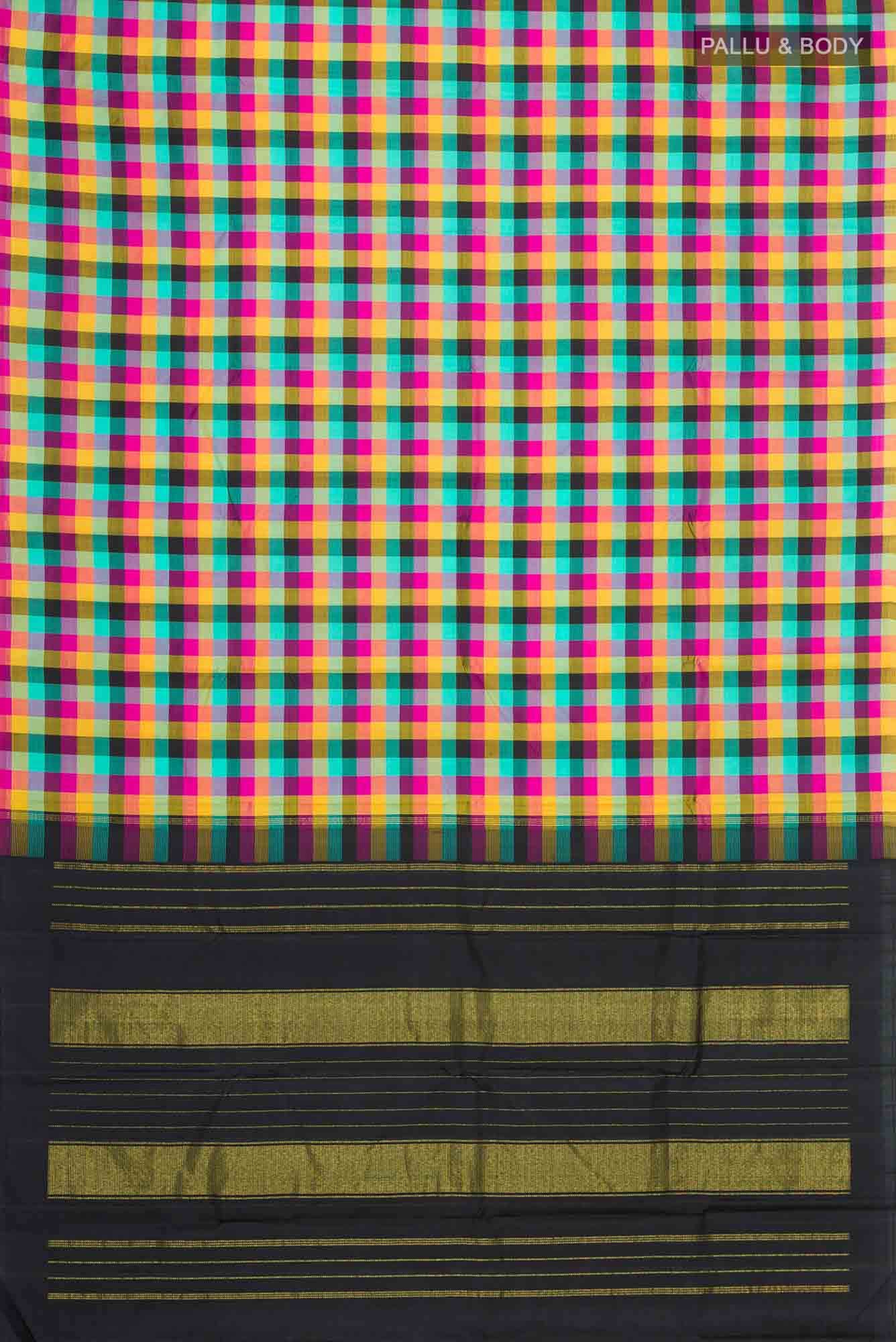 Multi Kanchipuram Silk Saree
