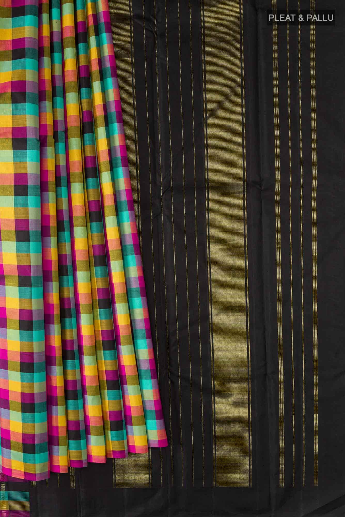 Multi Kanchipuram Silk Saree