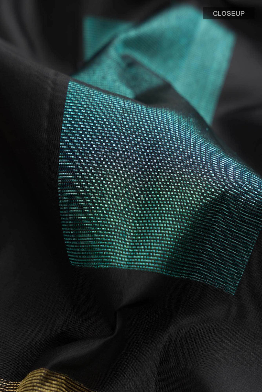 Black Kanchipuram Silk Saree