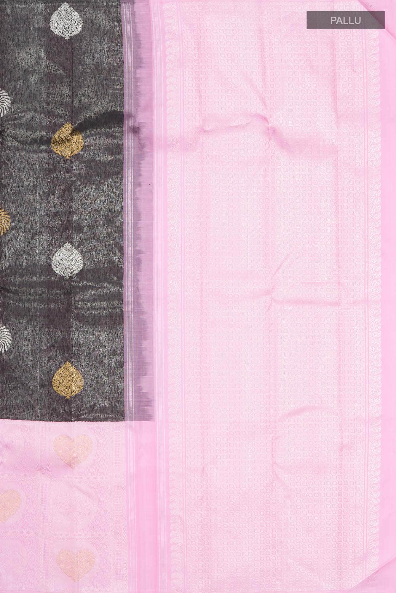 Black Kanchipuram Silk Saree