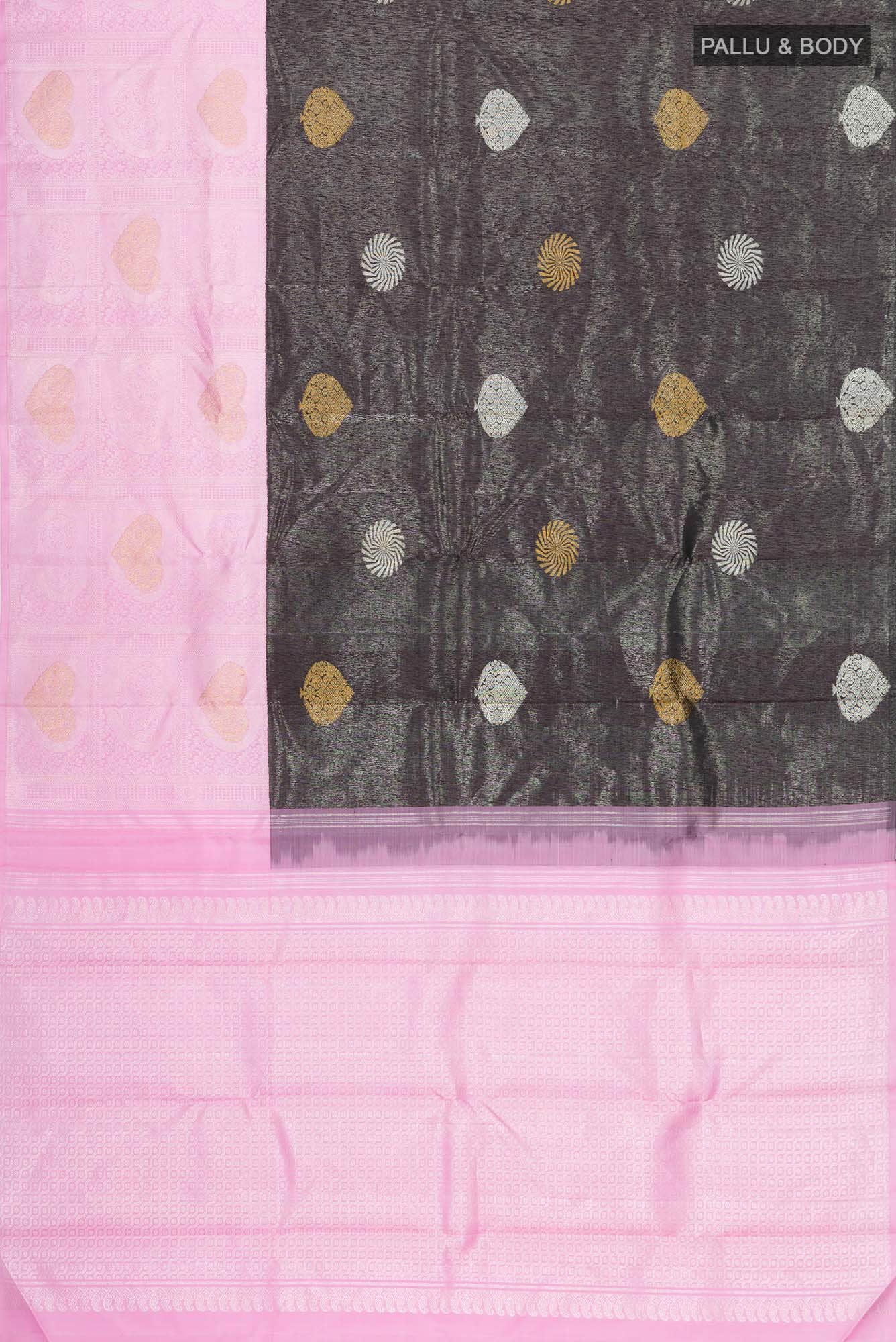 Black Kanchipuram Silk Saree