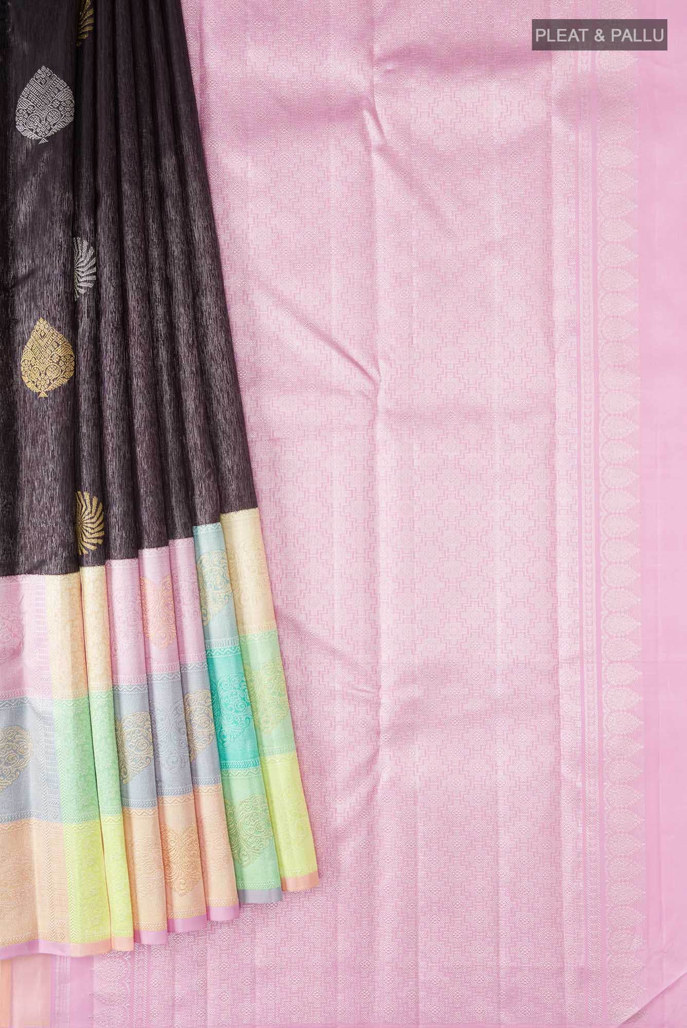 Purple Kanchipuram Silk Saree