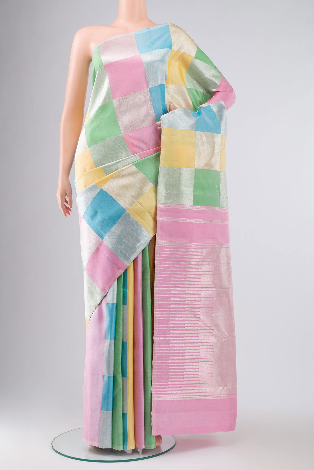 Multi Kanchipuram Silk Saree