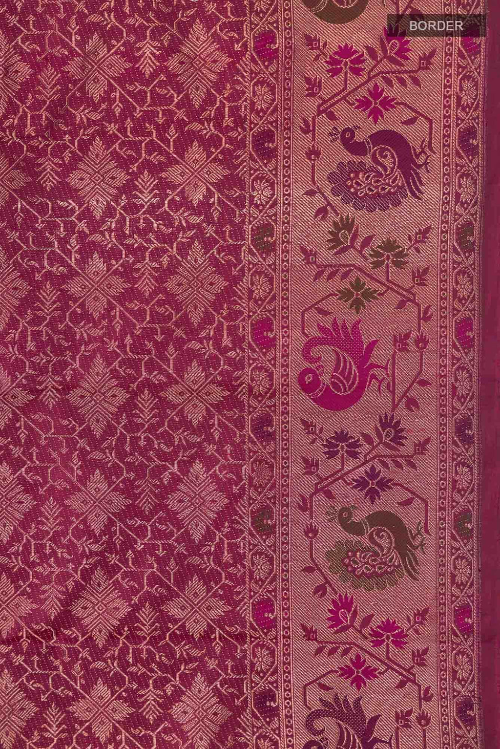 Magenta Kanchipuram Silk Saree