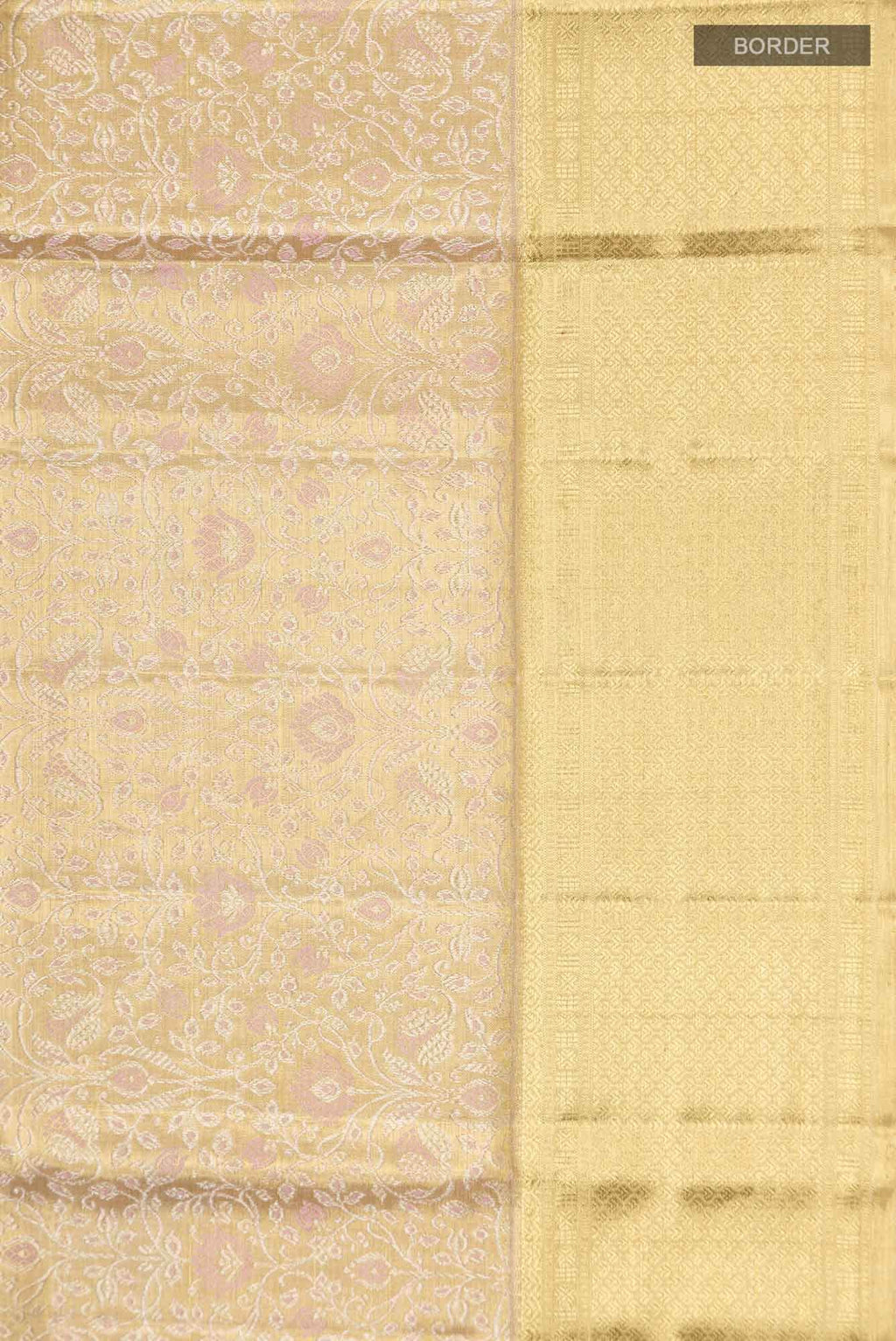 Gold Kanchipuram Tissue Silk Saree