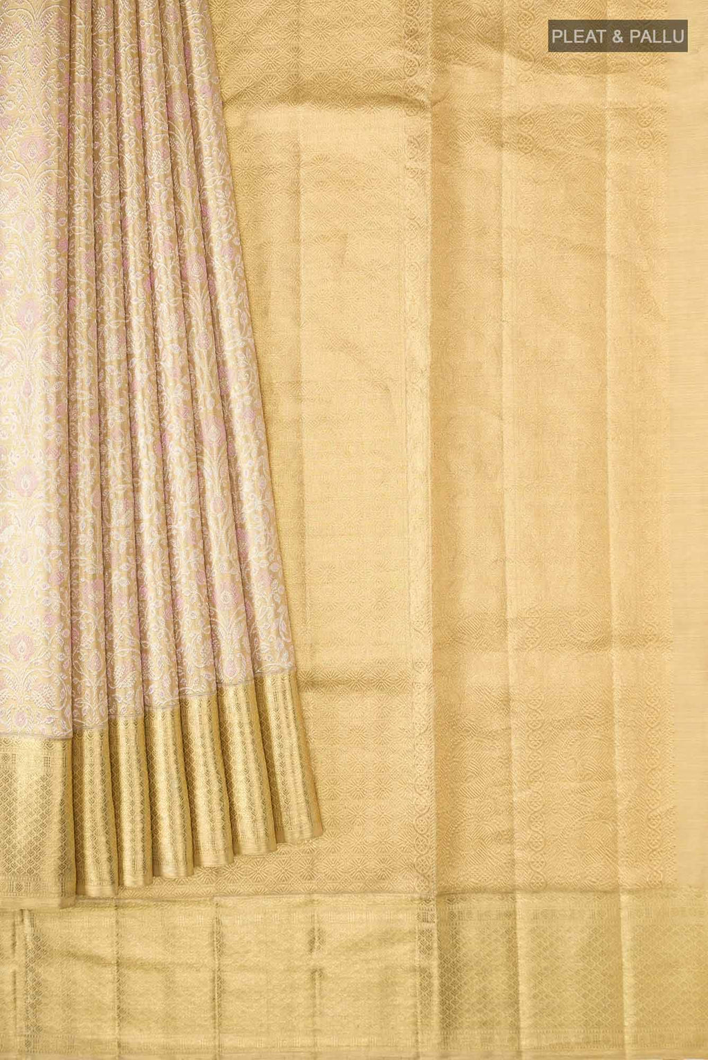 Gold Kanchipuram Tissue Silk Saree