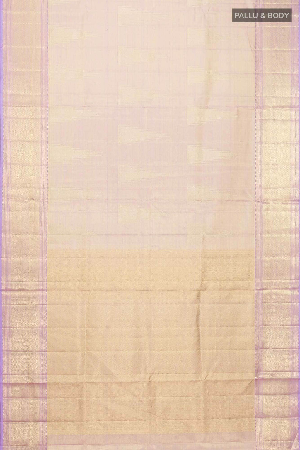 Lavender Kanchipuram Tissue Silk Saree