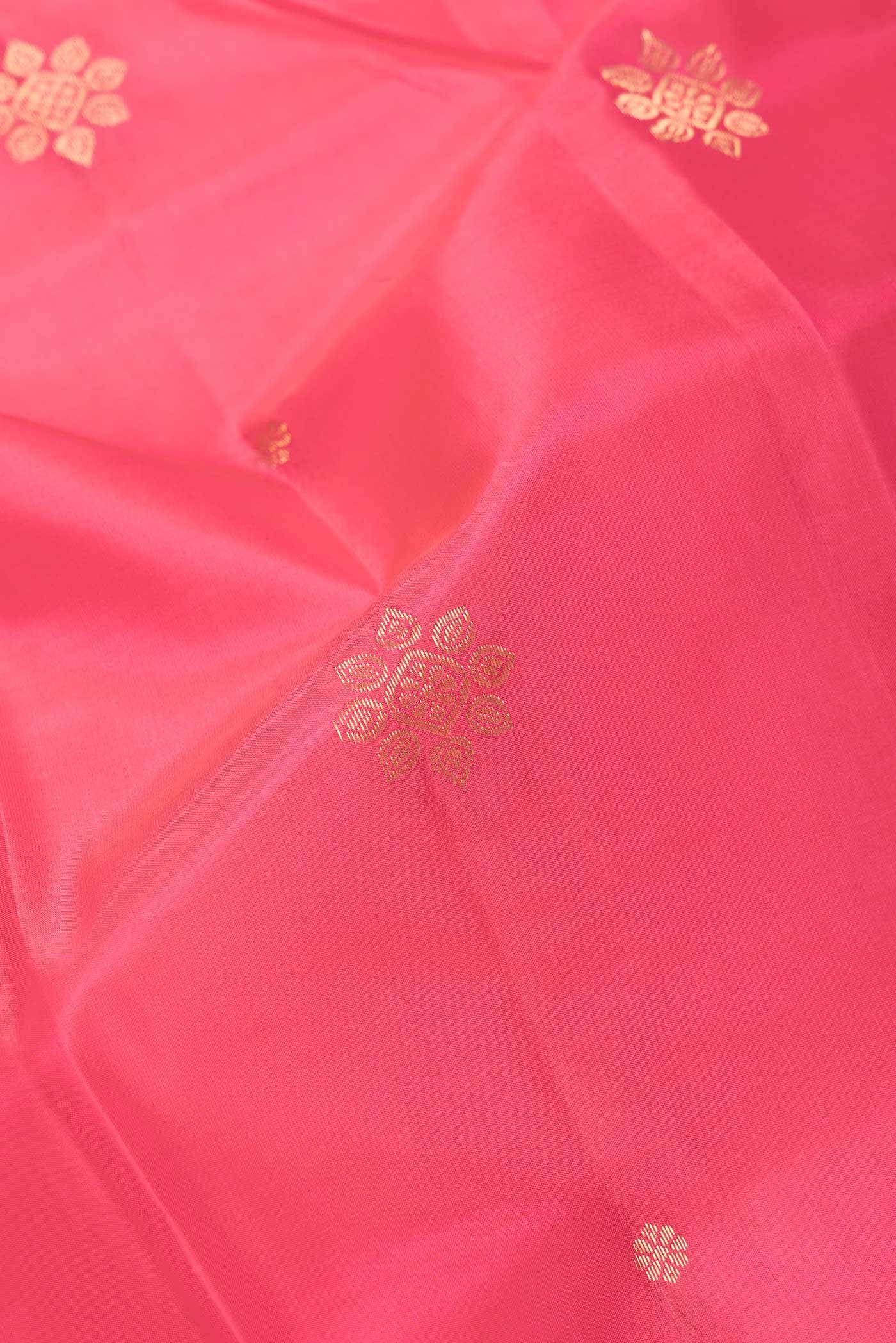 Pink Dual Tone Kanchipuram Silk Saree
