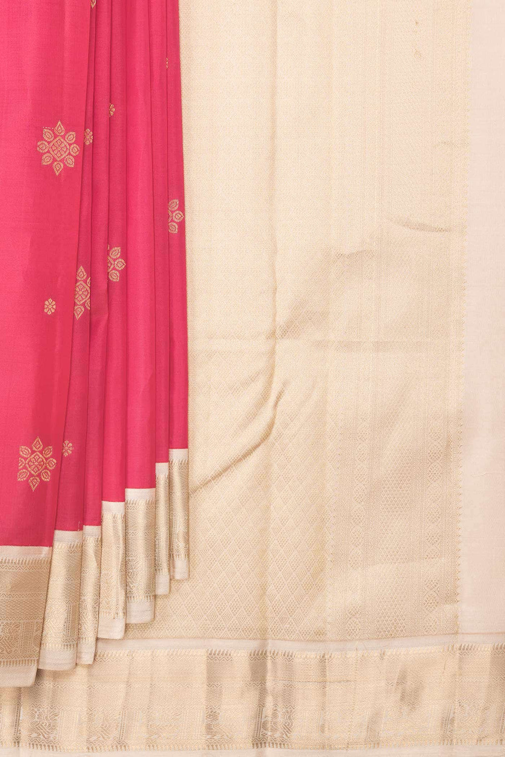 Pink Dual Tone Kanchipuram Silk Saree