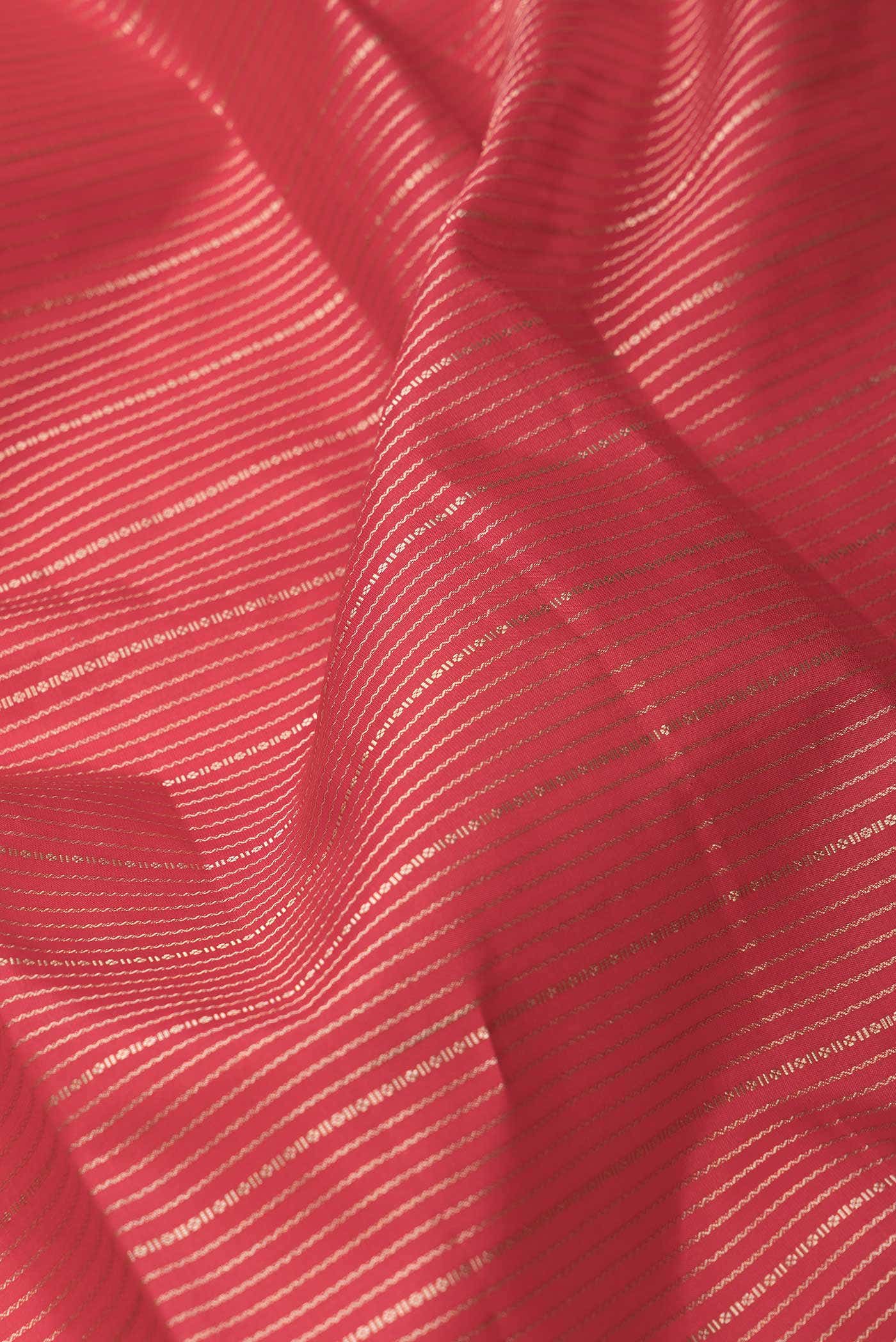 Dark Pink Dual Tone Kanchipuram Silk Saree