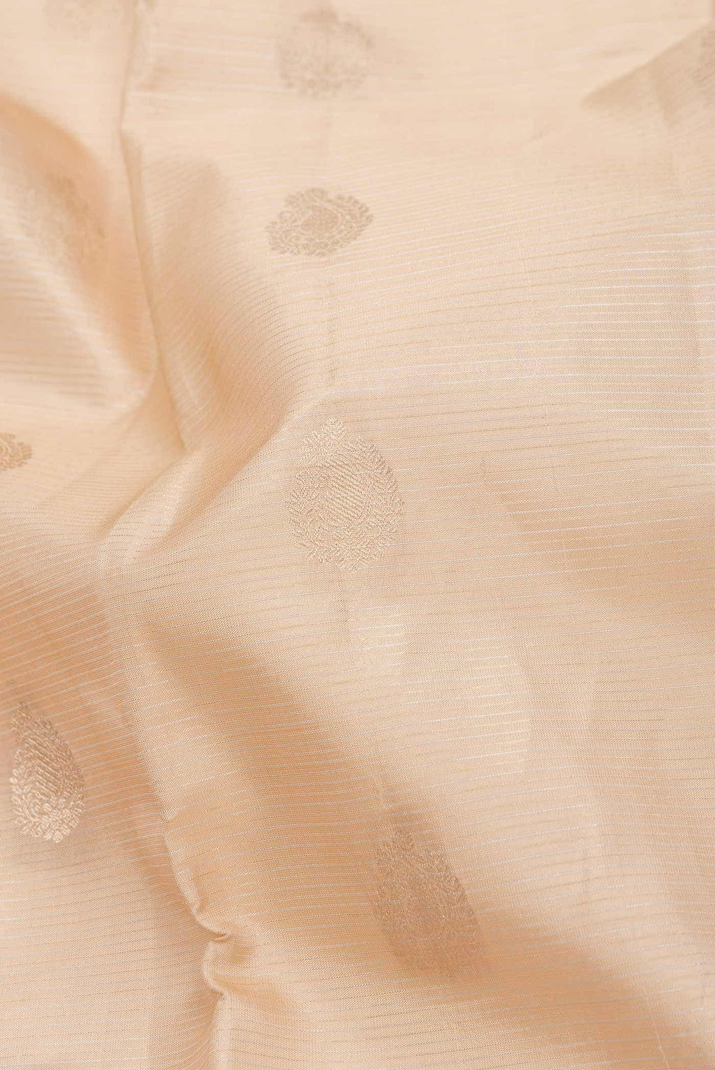 Beige Dual Tone Kanchipuram Silk Saree