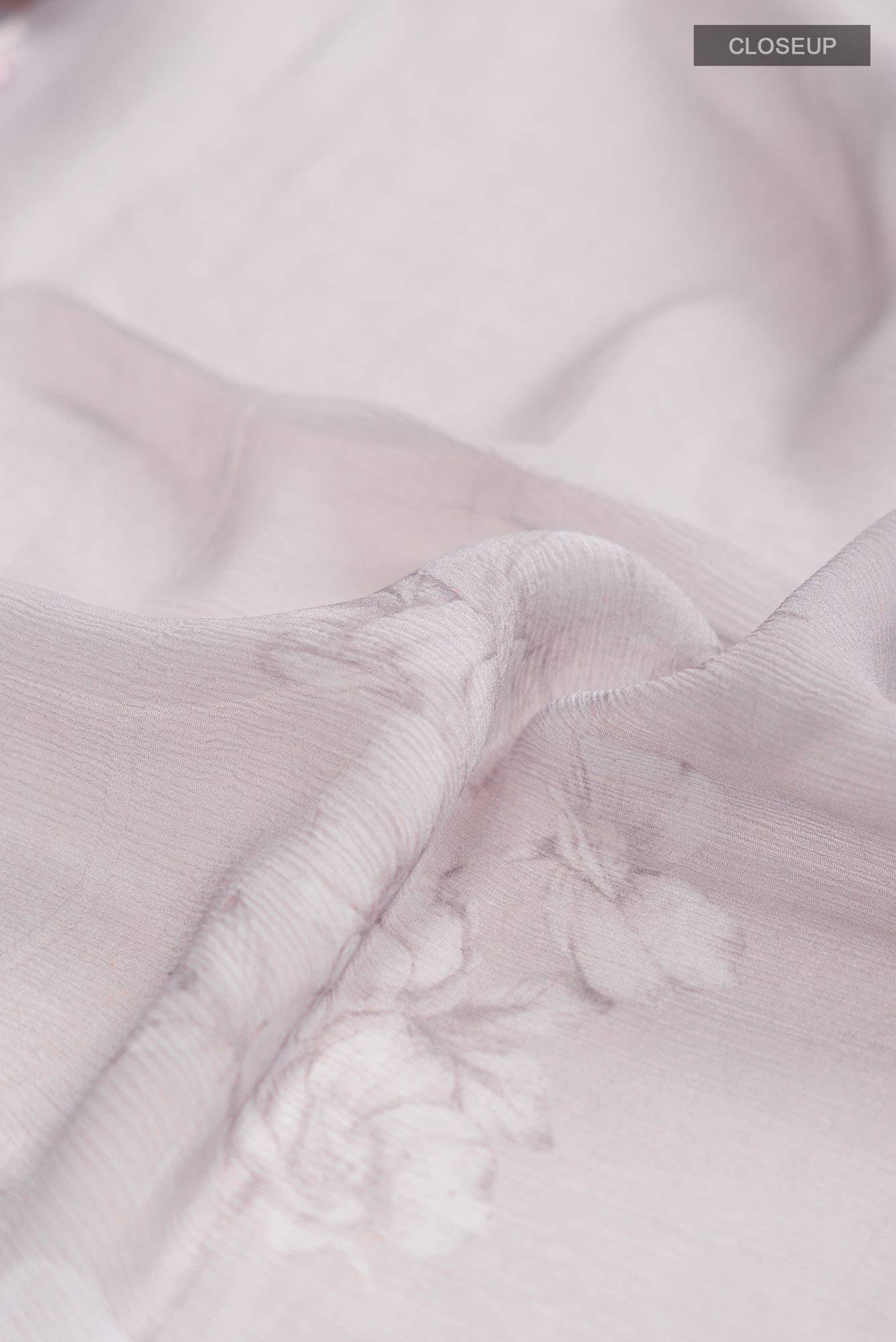Lavender Mysore Chiffon Saree