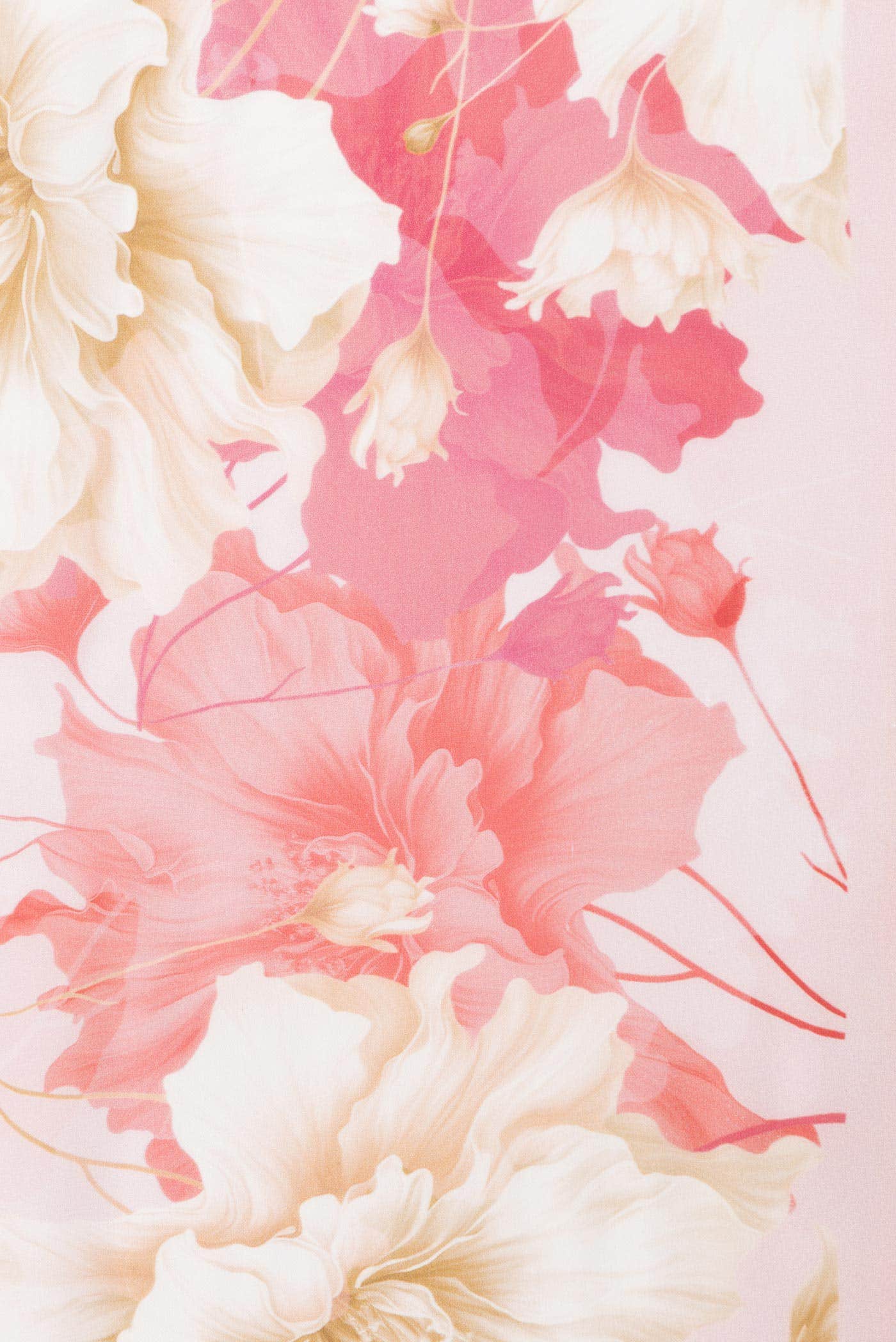 Peach Dual Tone Mysore Crepe Saree