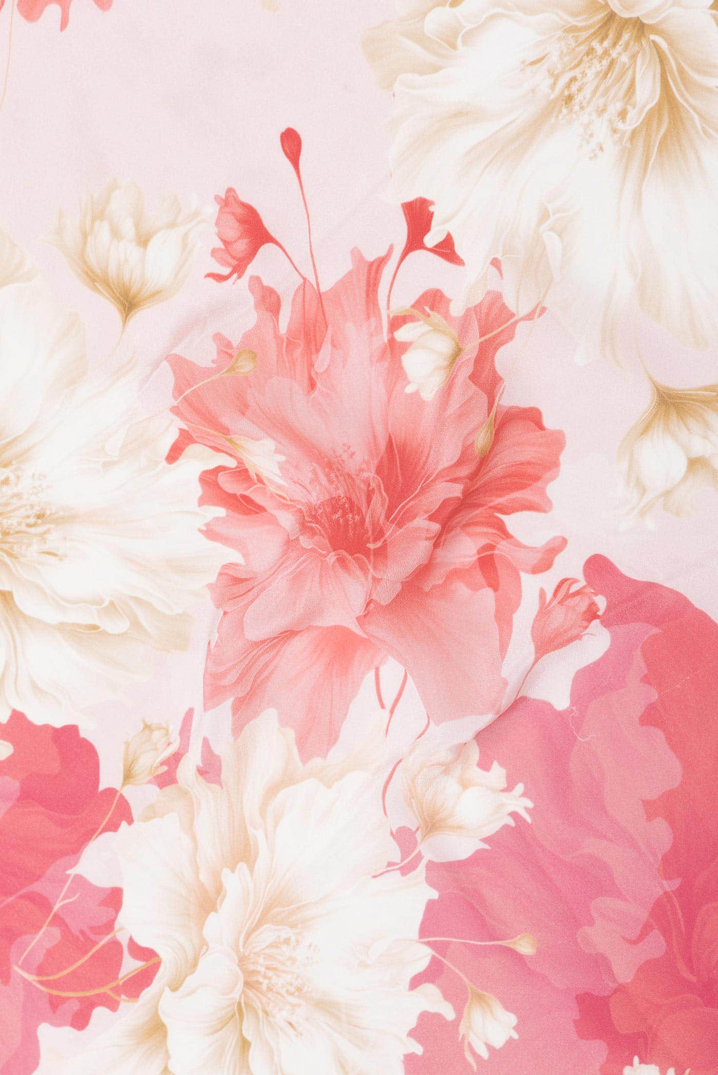 Peach Dual Tone Mysore Crepe Saree