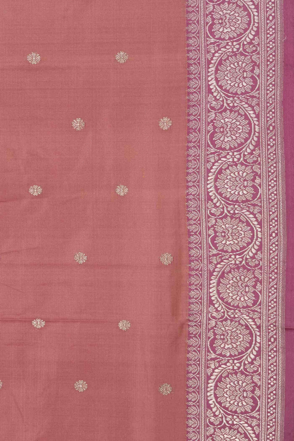 Pink Dual Tone Banarasi Silk Saree