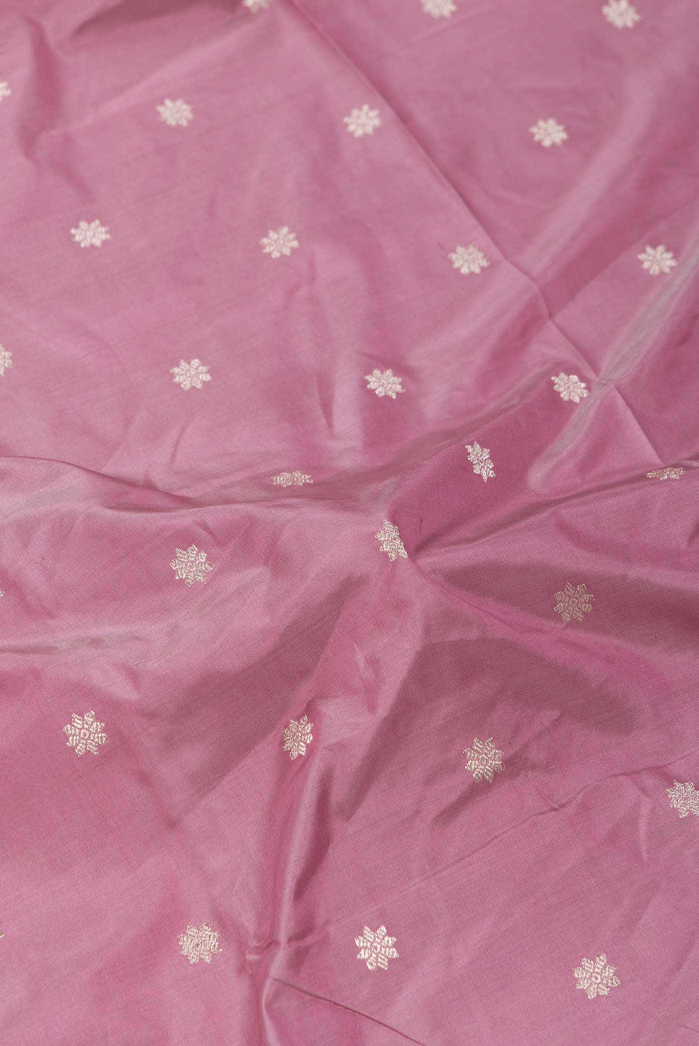Pink Dual Tone Banarasi Silk Saree