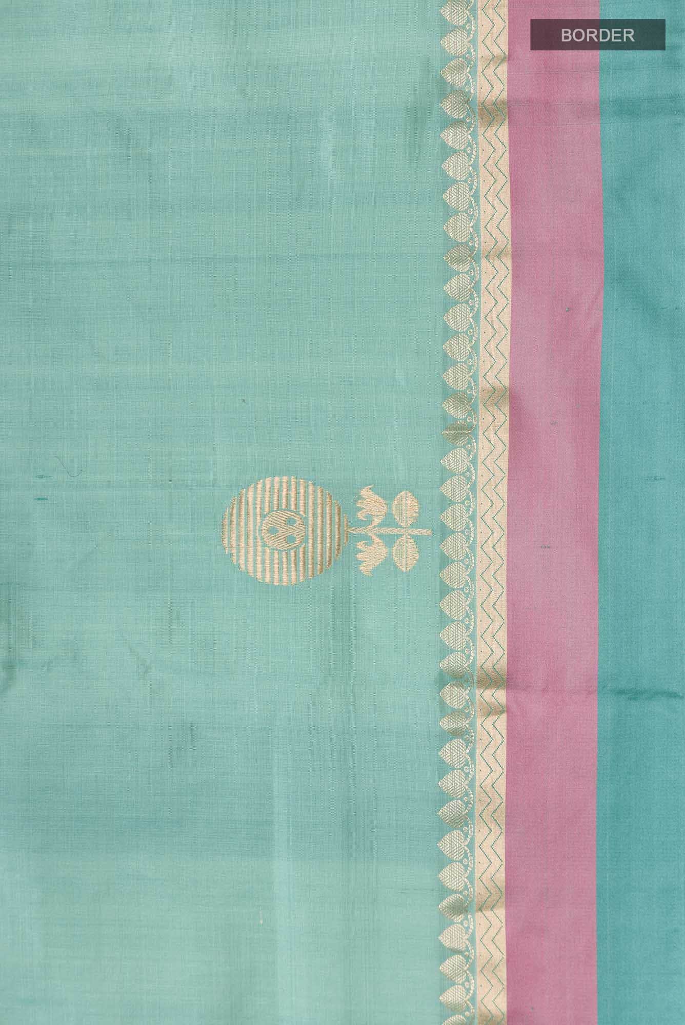 Green Banarasi Katan Silk Saree