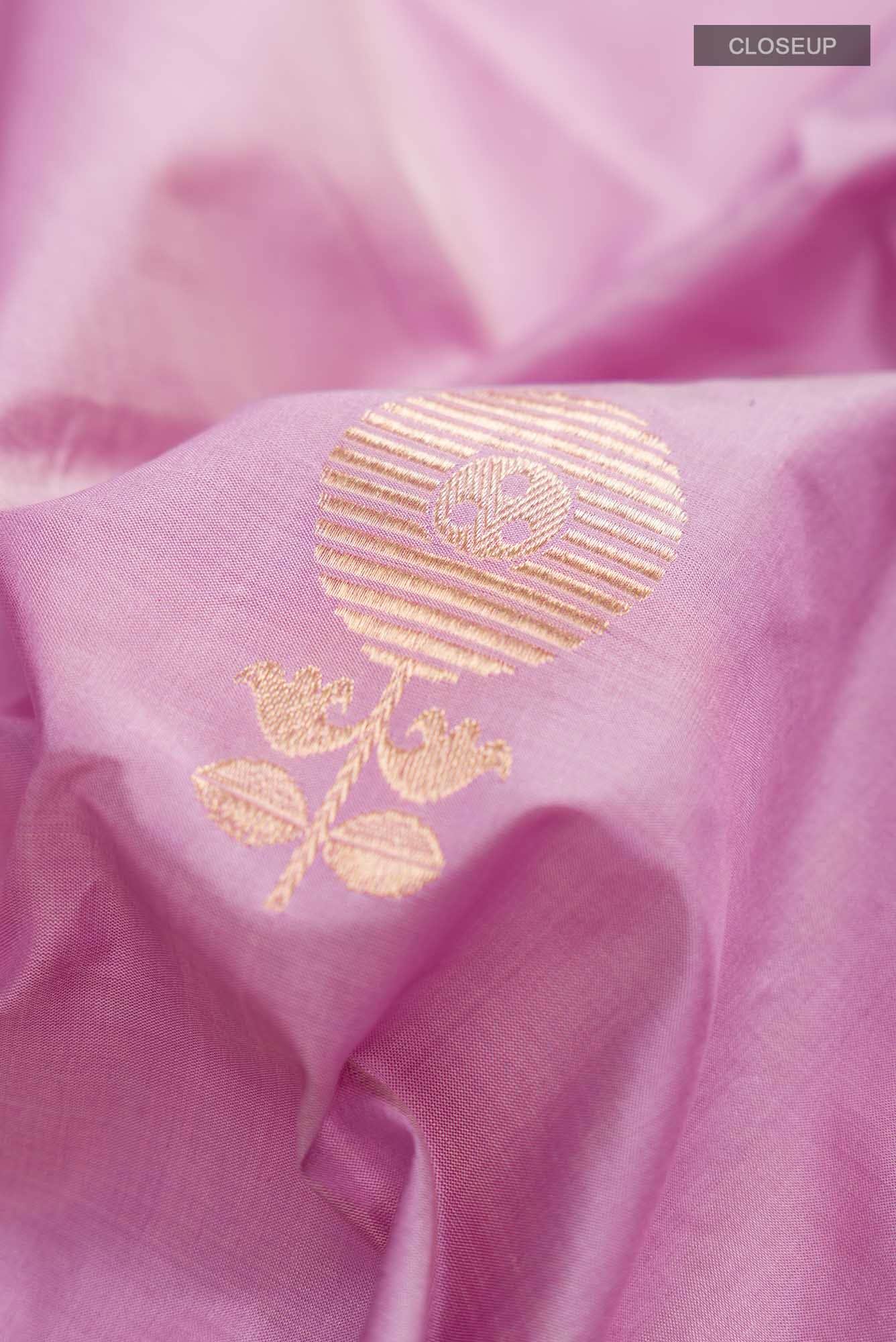 Pink Banarasi Katan Silk Saree
