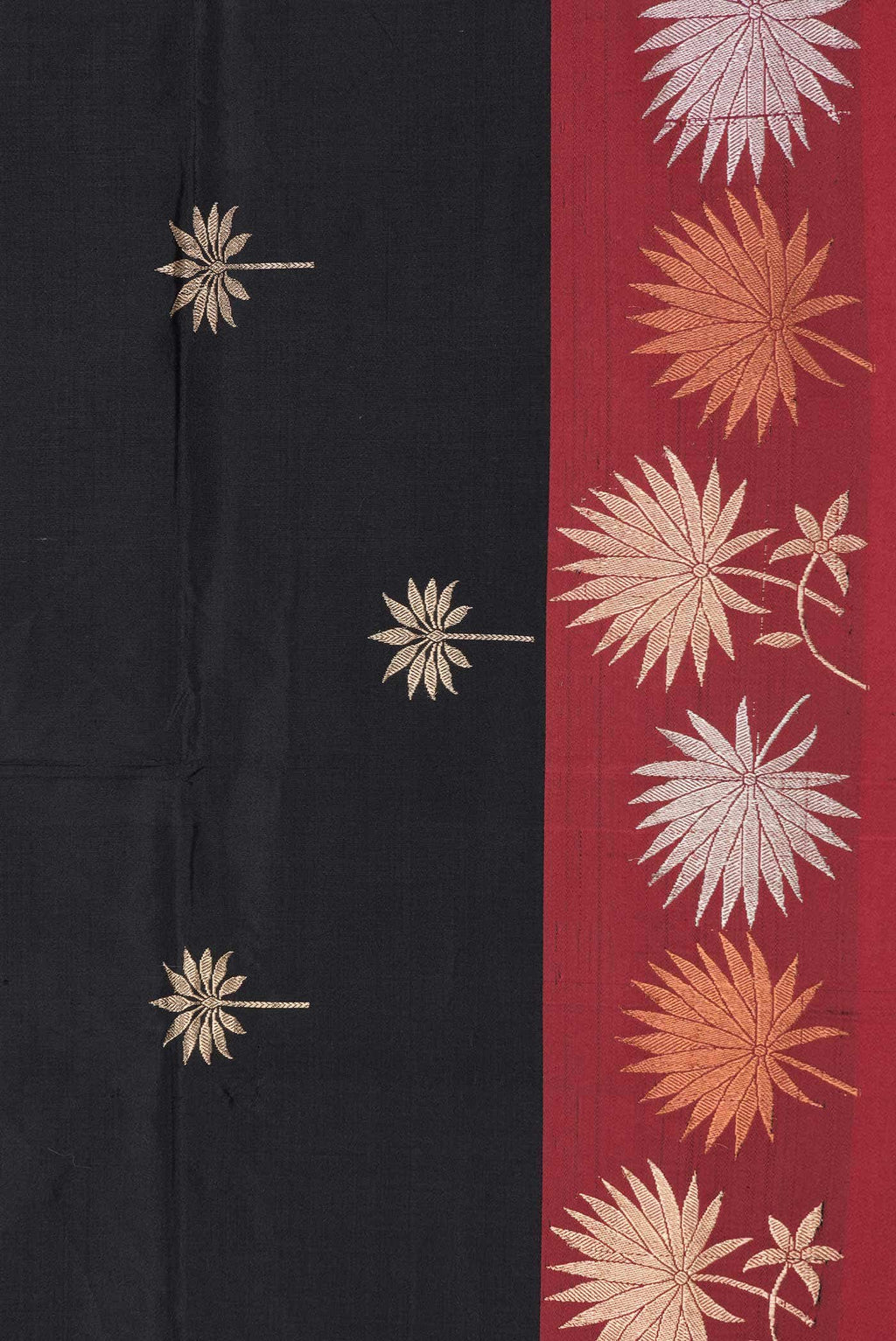 Black Dual Tone Banarasi Silk Saree