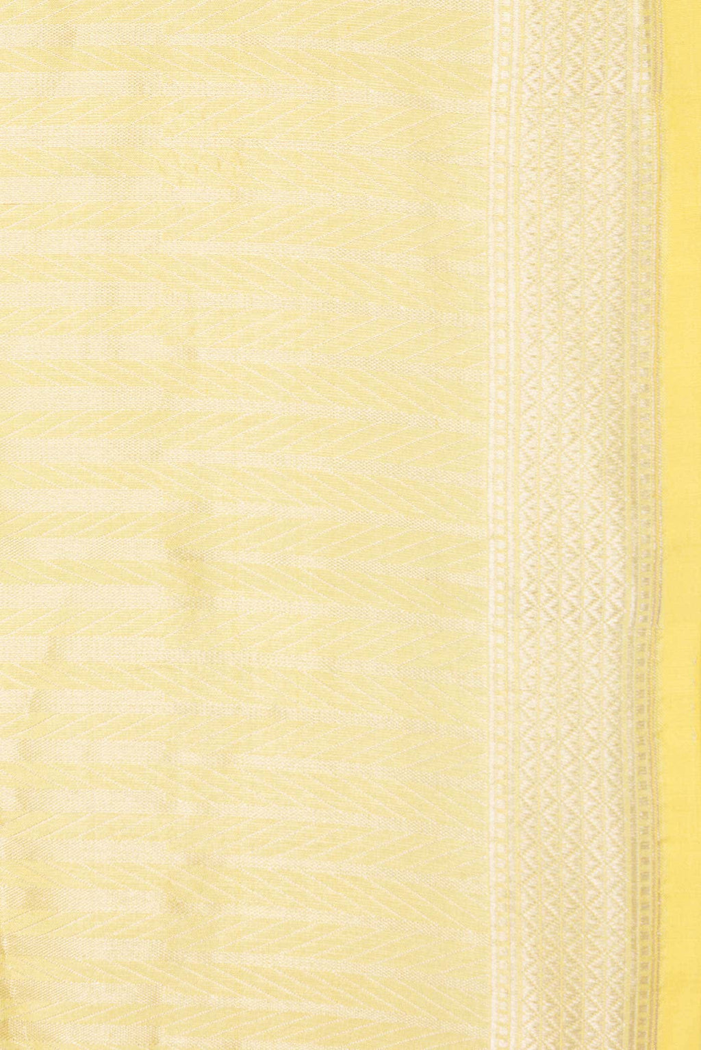 Yellow Dual Tone Banarasi Silk Saree