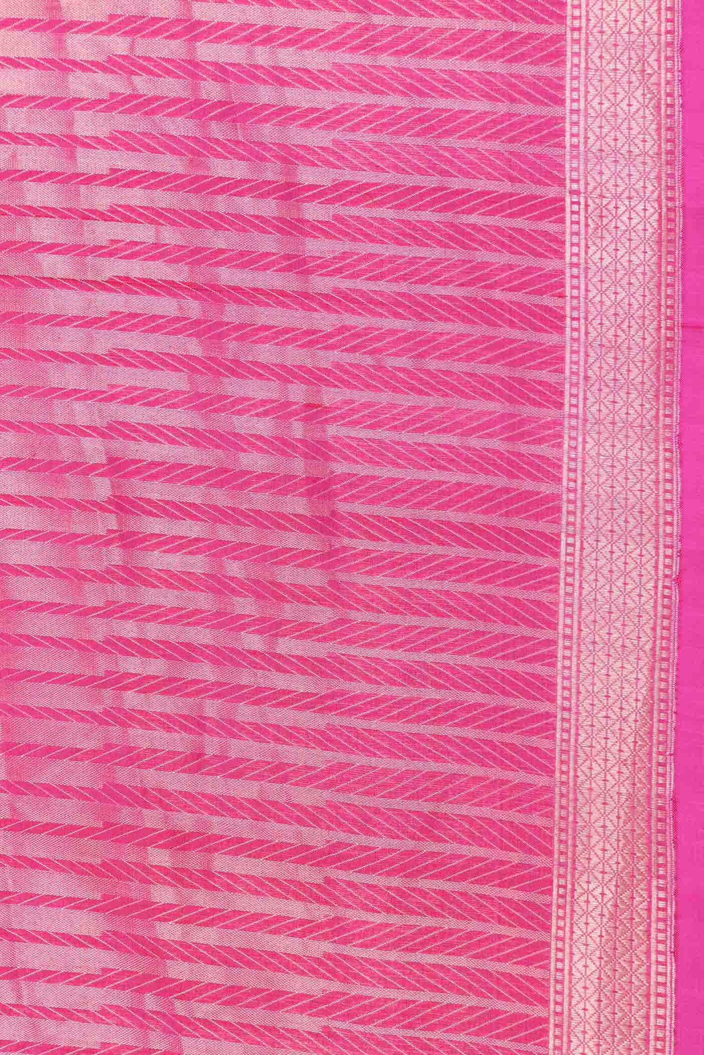 Pink Dual Tone Banarasi Silk Saree