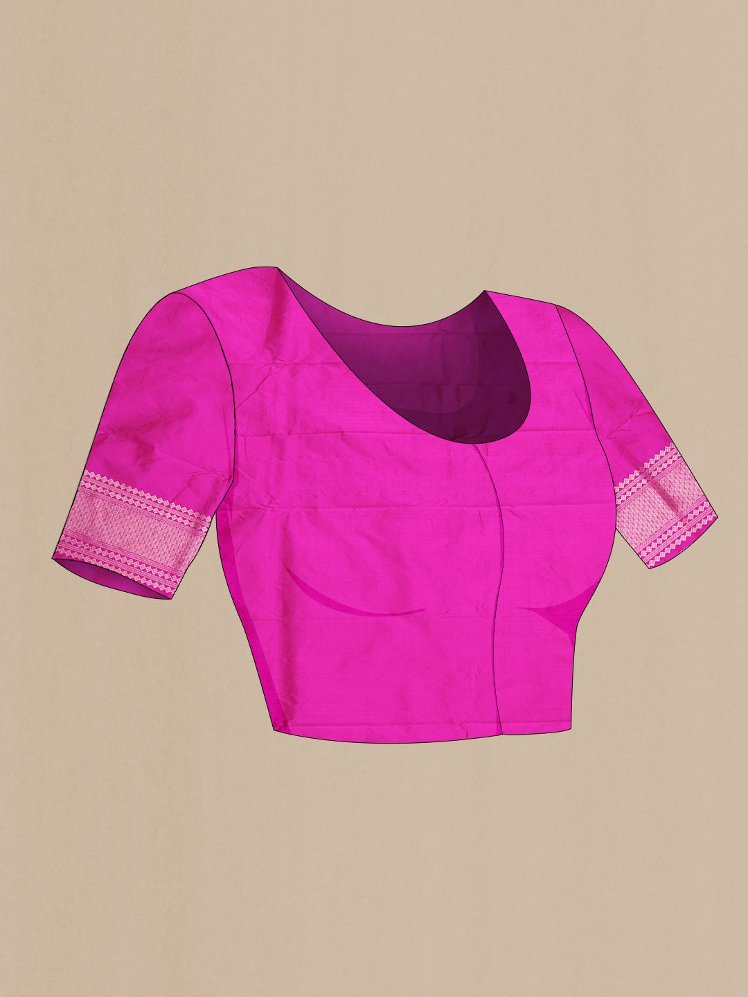 Pink Dual Tone Banarasi Silk Saree