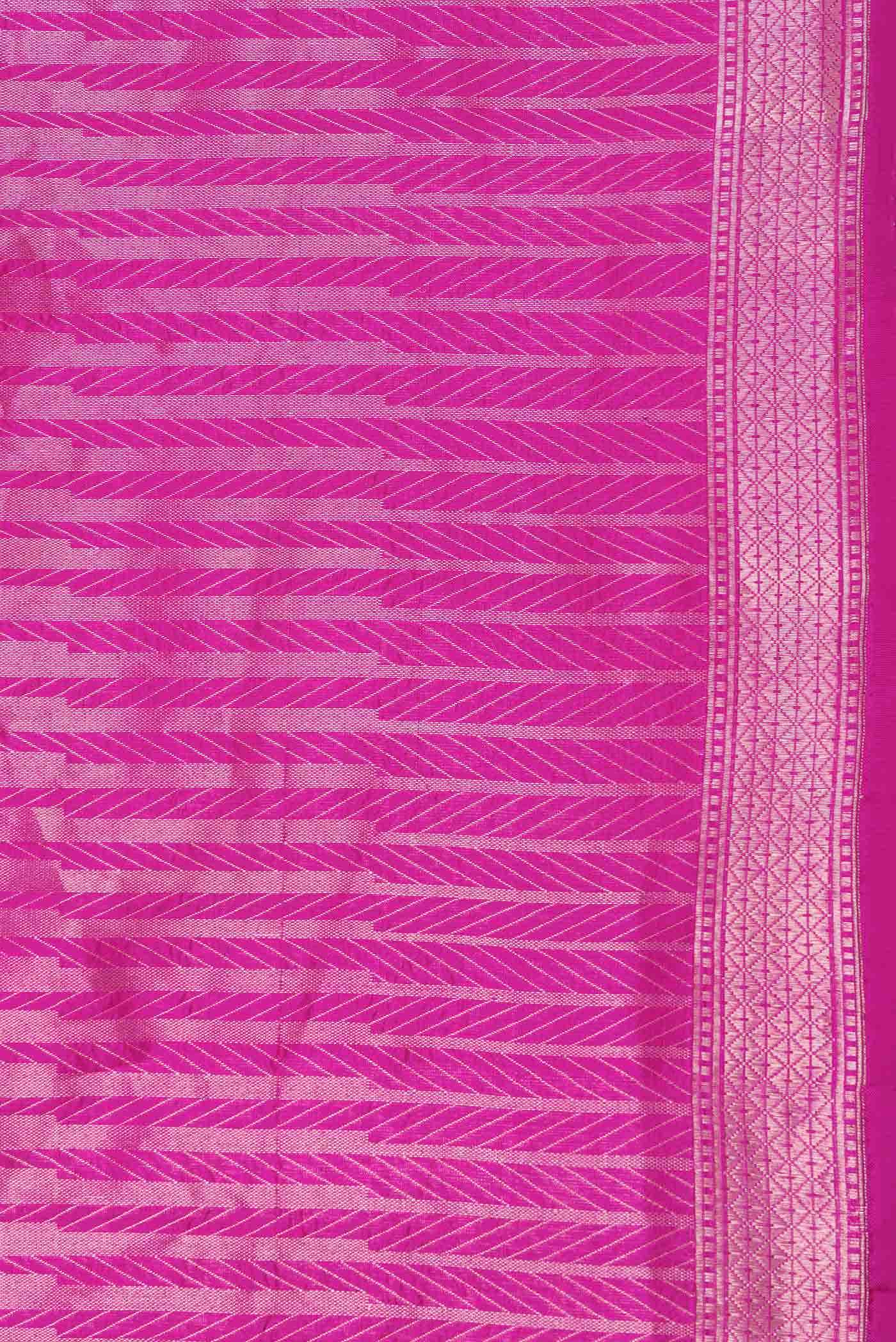 Pink Dual Tone Banarasi Silk Saree