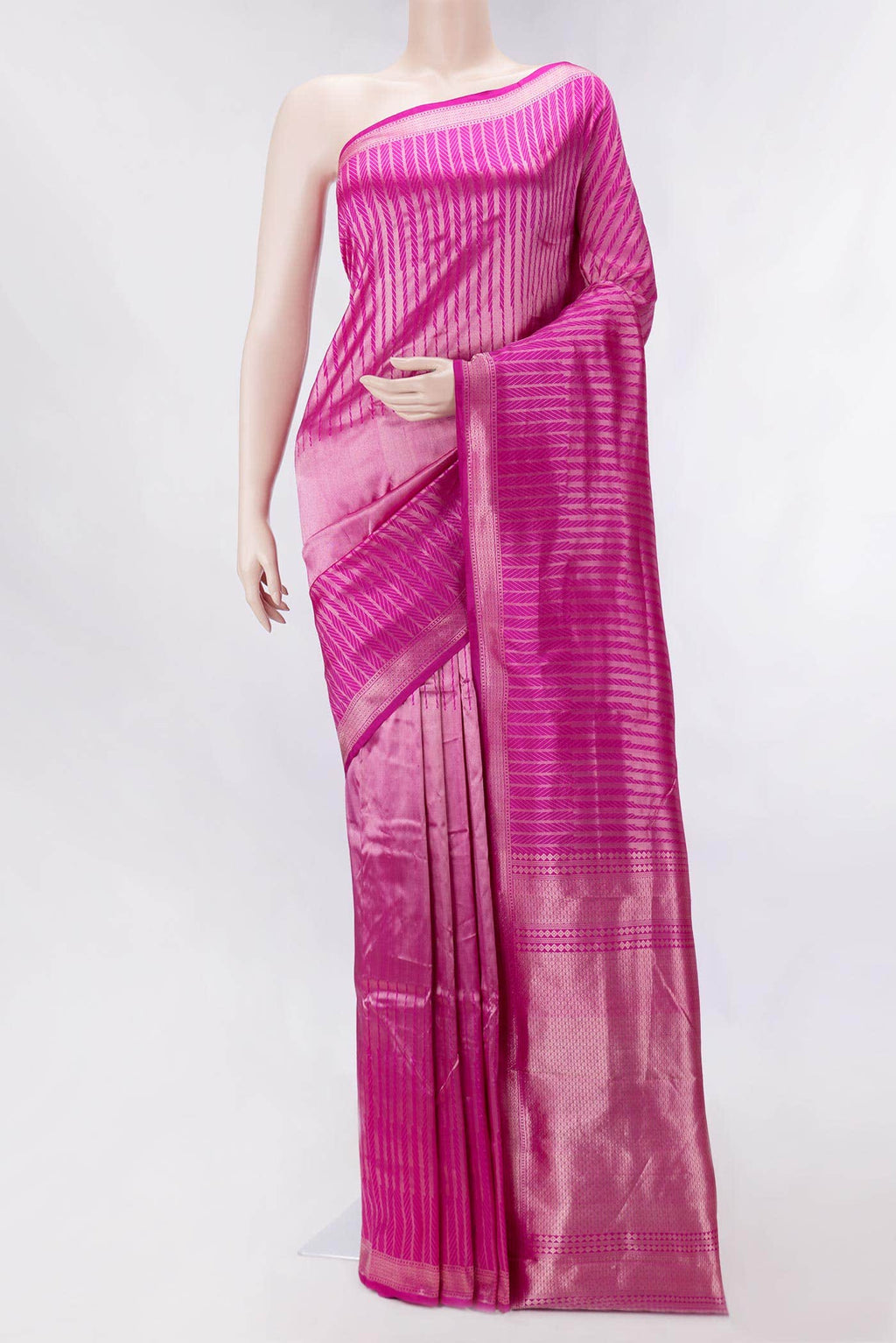 Pink Dual Tone Banarasi Silk Saree