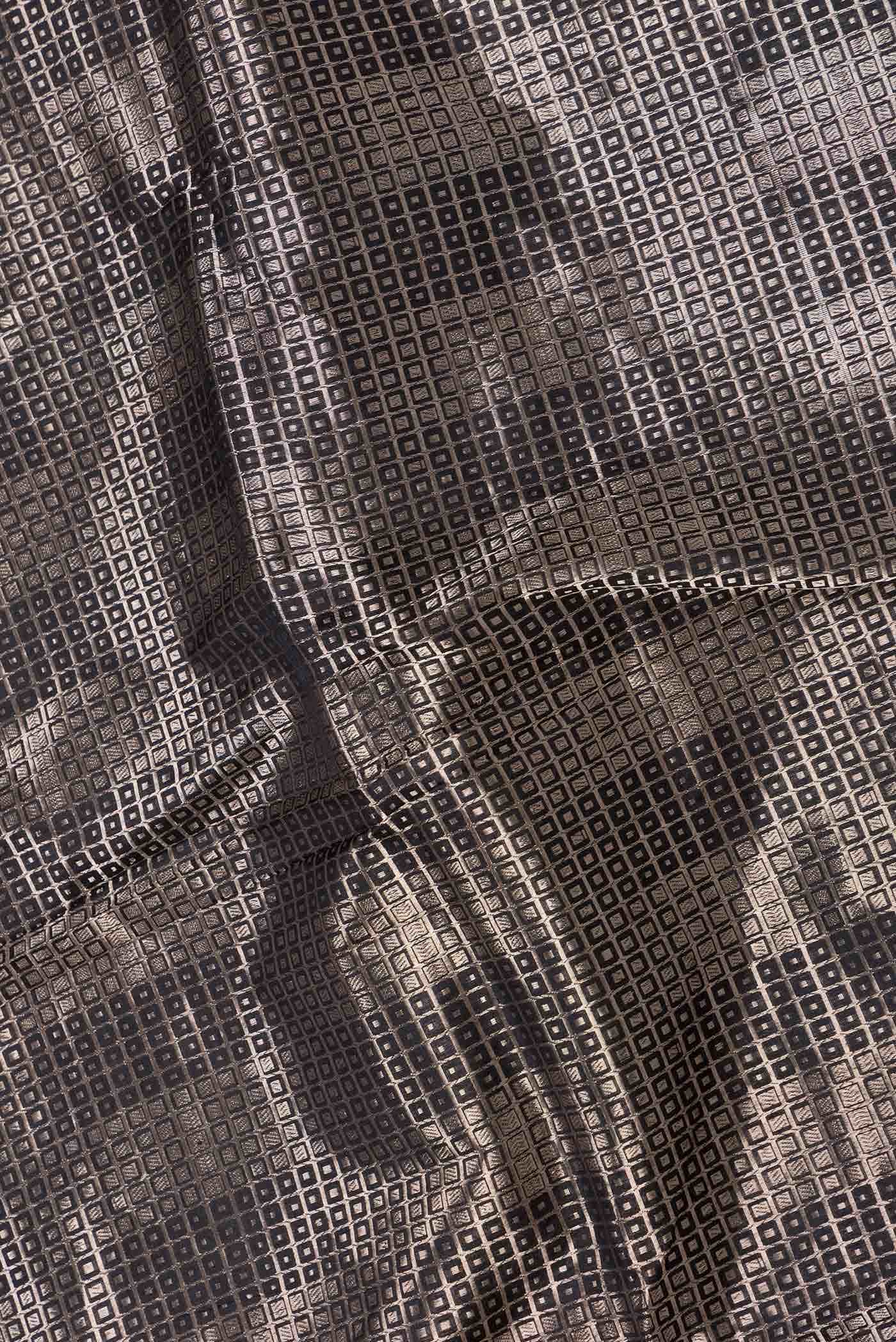Black Dual Tone Banarasi Silk Saree
