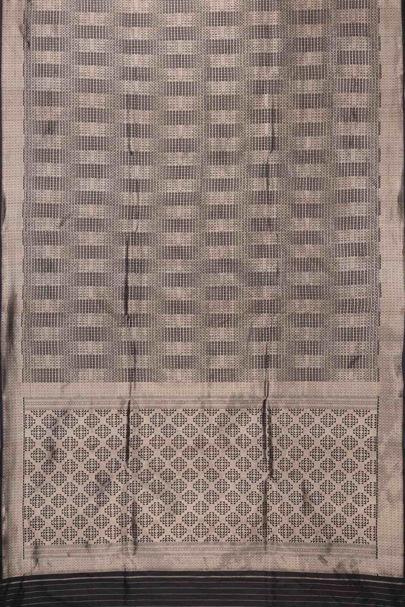Black Dual Tone Banarasi Silk Saree