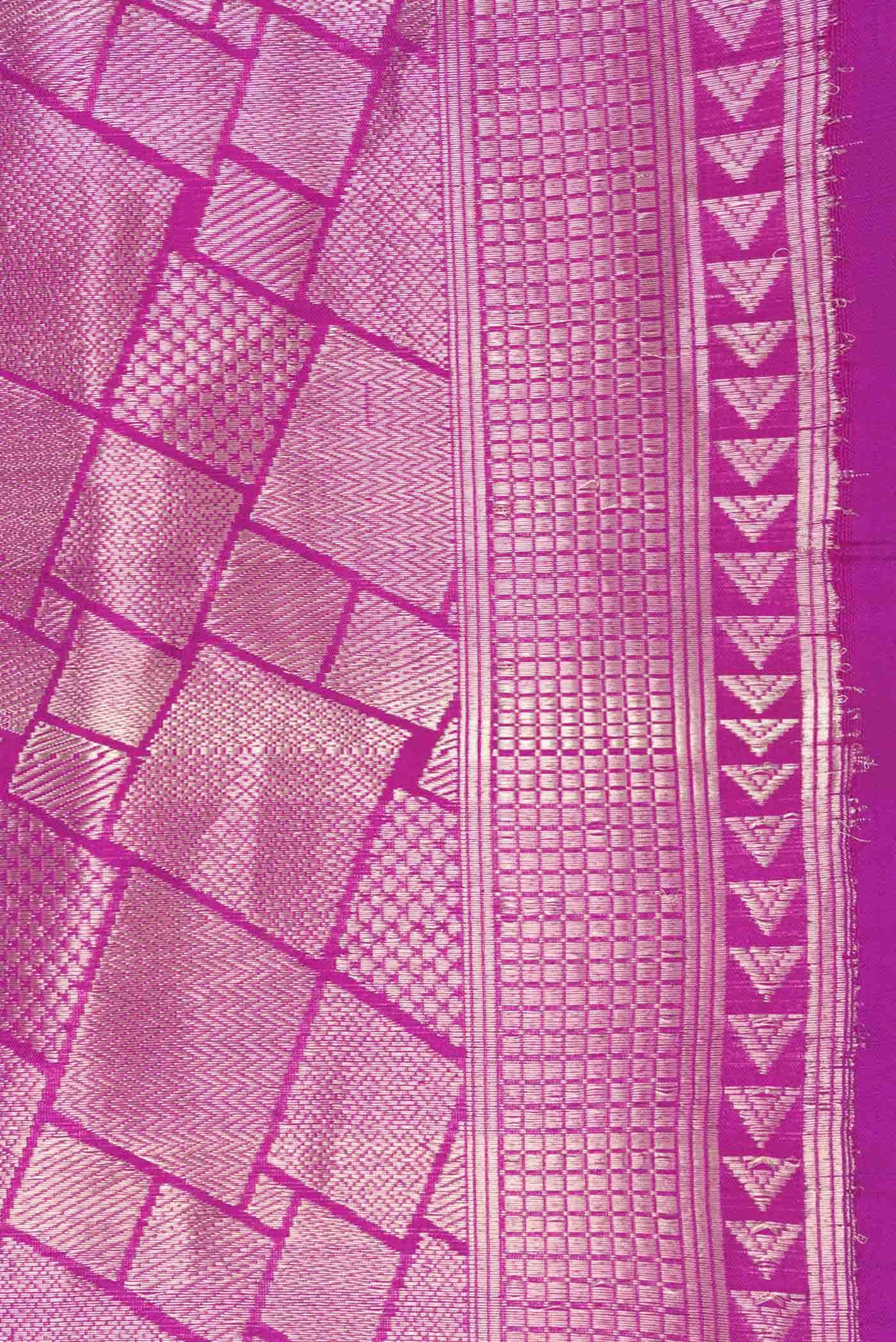 Pink Dual Tone Banarasi Silk Saree