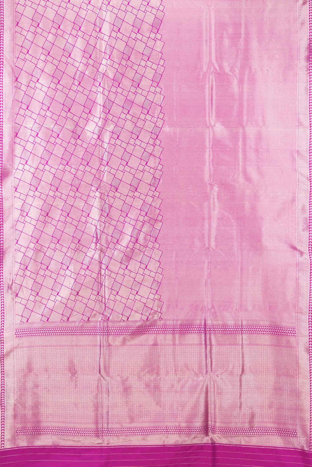 Pink Dual Tone Banarasi Silk Saree