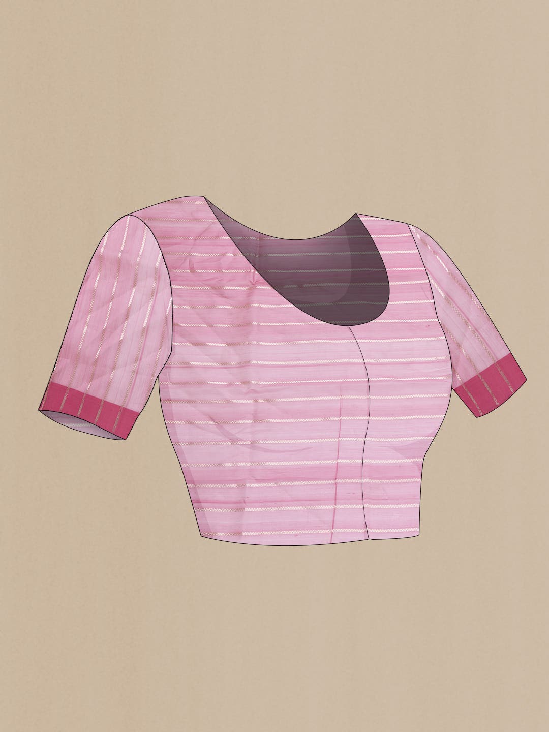 Silver Dual Tone Banarasi Silk Saree