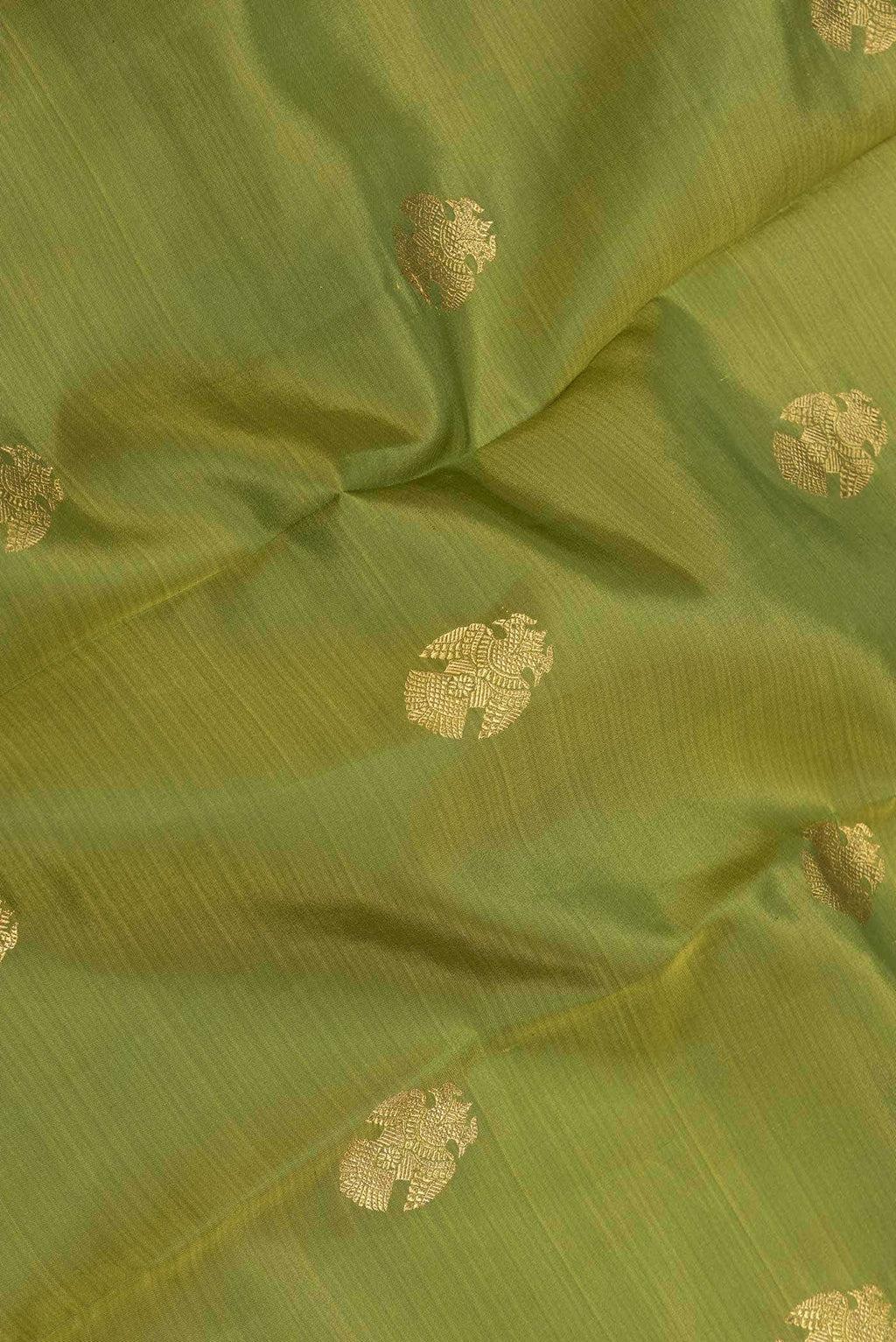 Green Dual Tone Kanchipuram Silk Saree