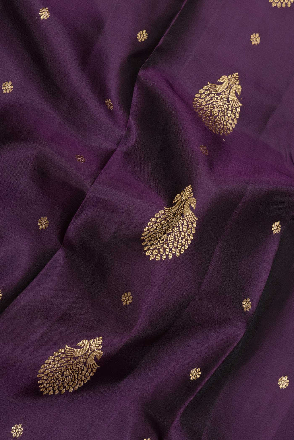 Burgundy Dual Tone Kanchipuram Silk Saree
