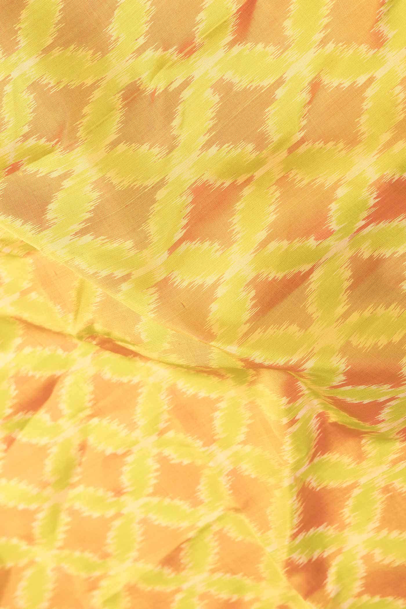 Yellow Dual Tone Soft Silk Saree