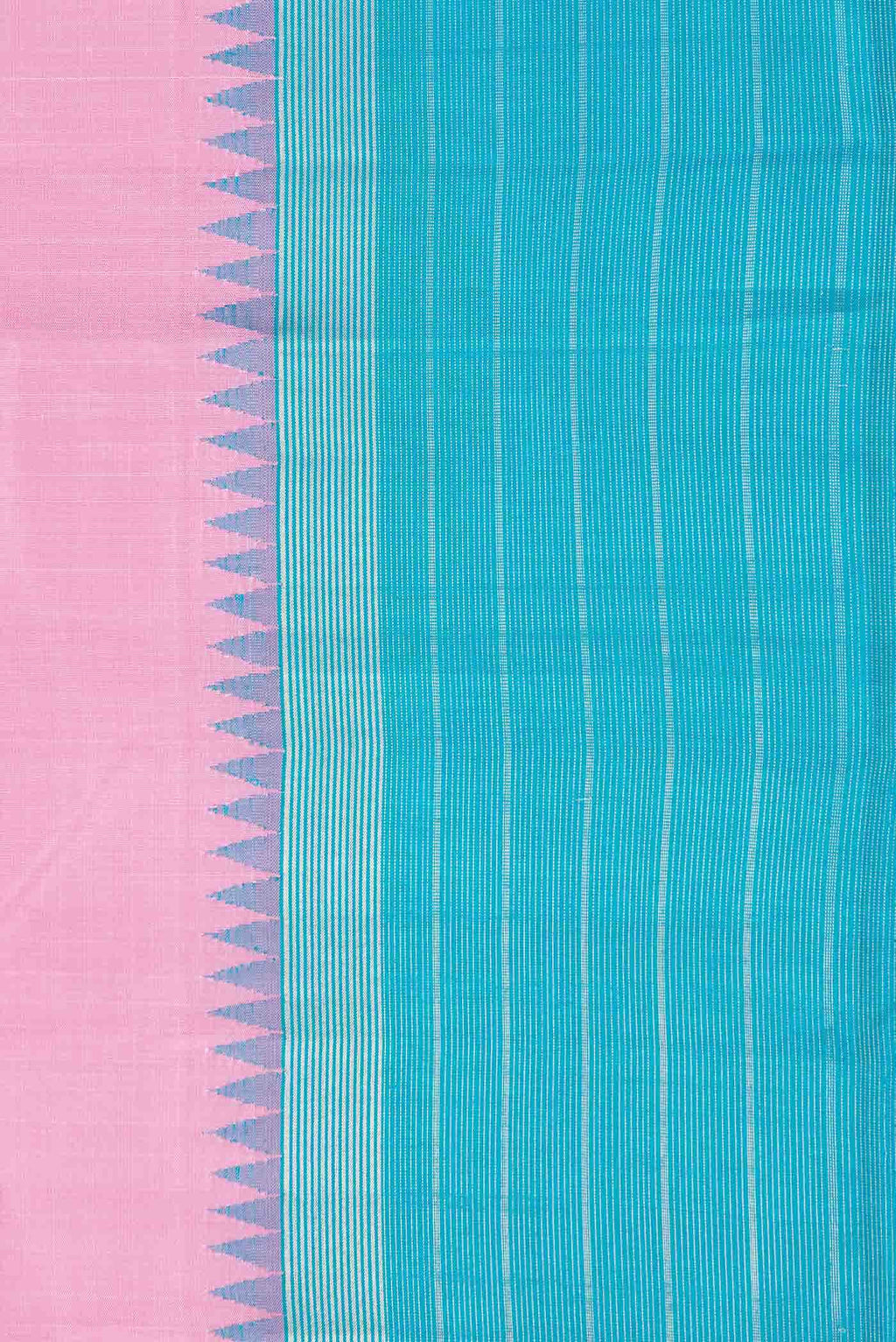 Pink Dual Tone Kanchipuram Silk Saree