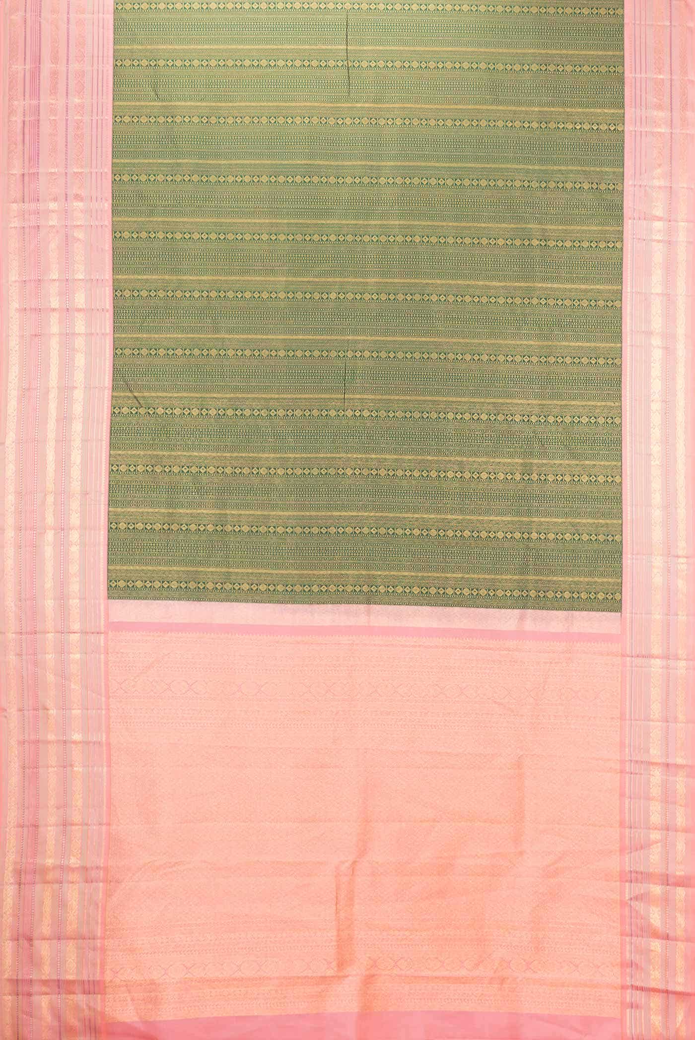 Green Dual Tone Kanchipuram Silk Saree
